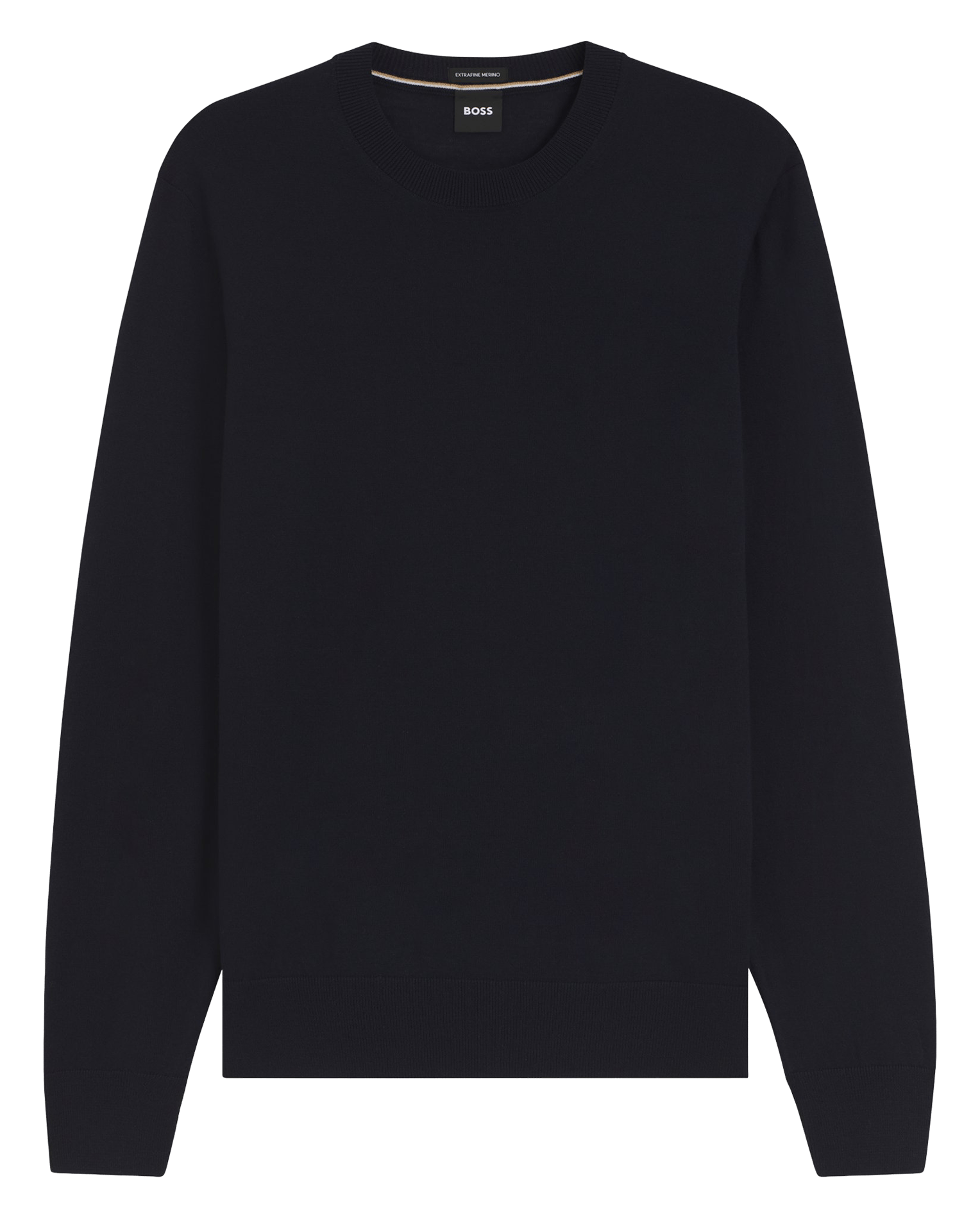 Round-neck wool sweater BOSS Blue