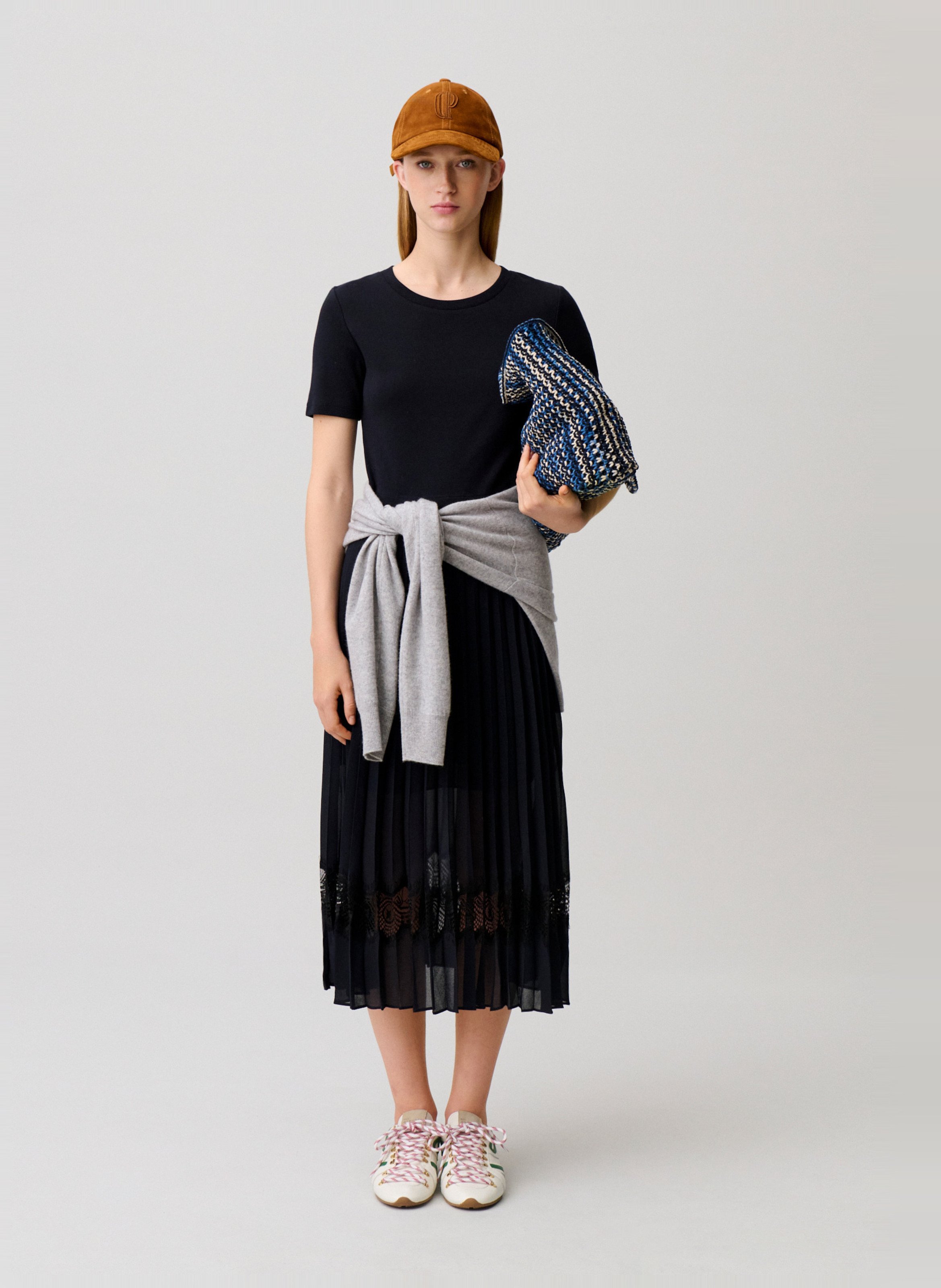 Robe longue à jupe plissée CLAUDIE PIERLOT Multicolore