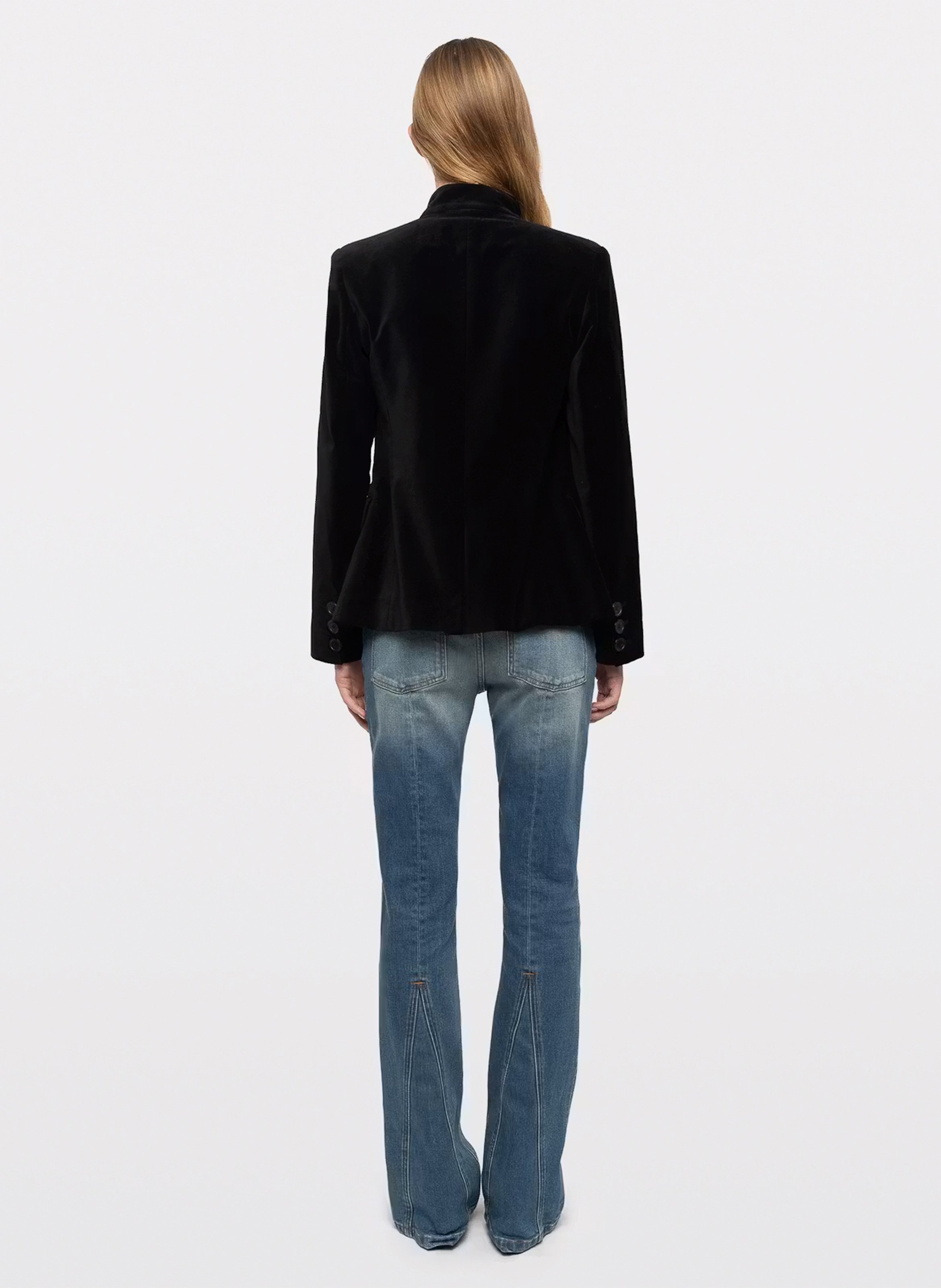 High-neck straight cotton jacket ZADIG&VOLTAIRE Black