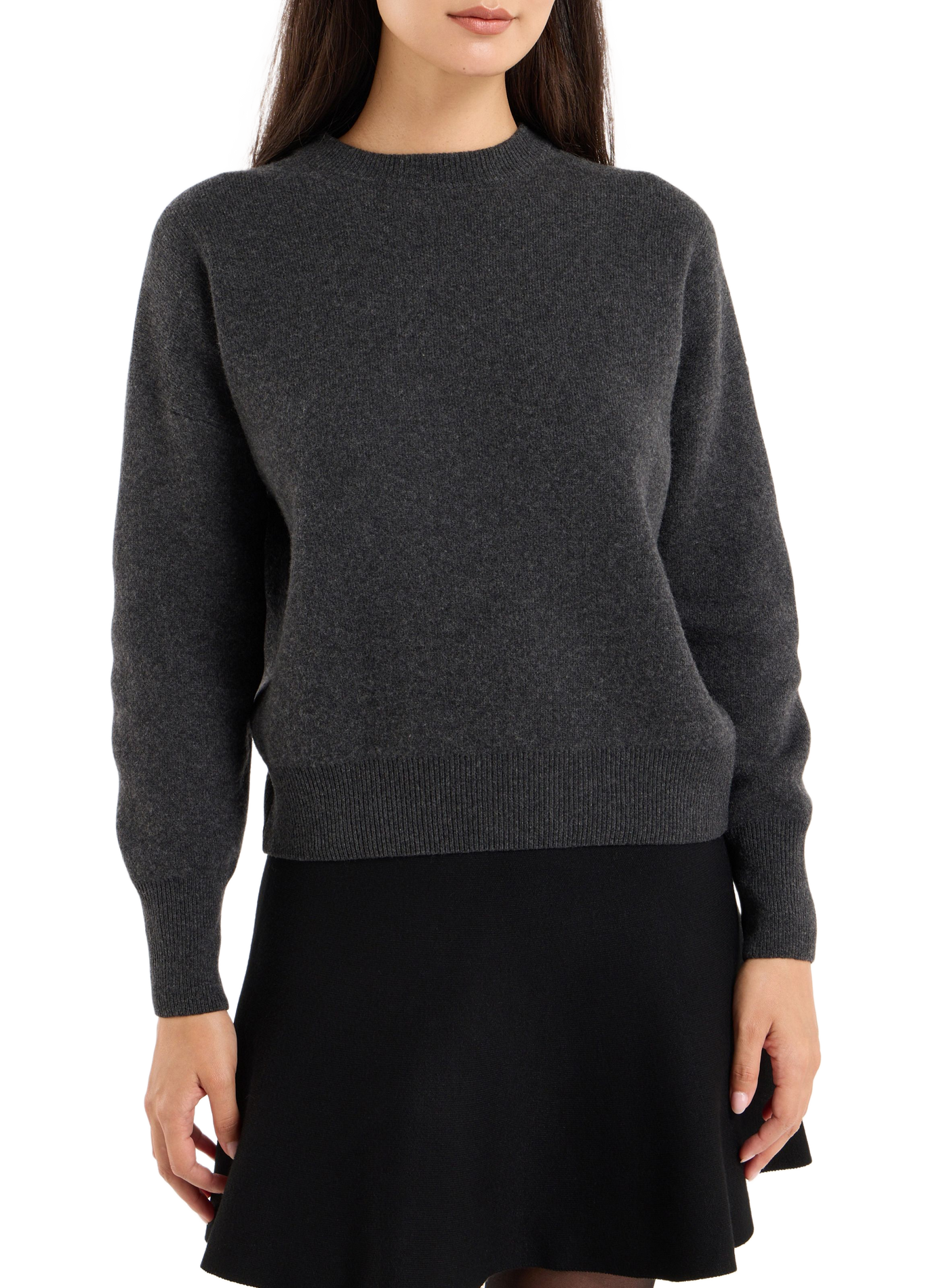 Round neck wool sweater brandi SAISON 1865 Grey