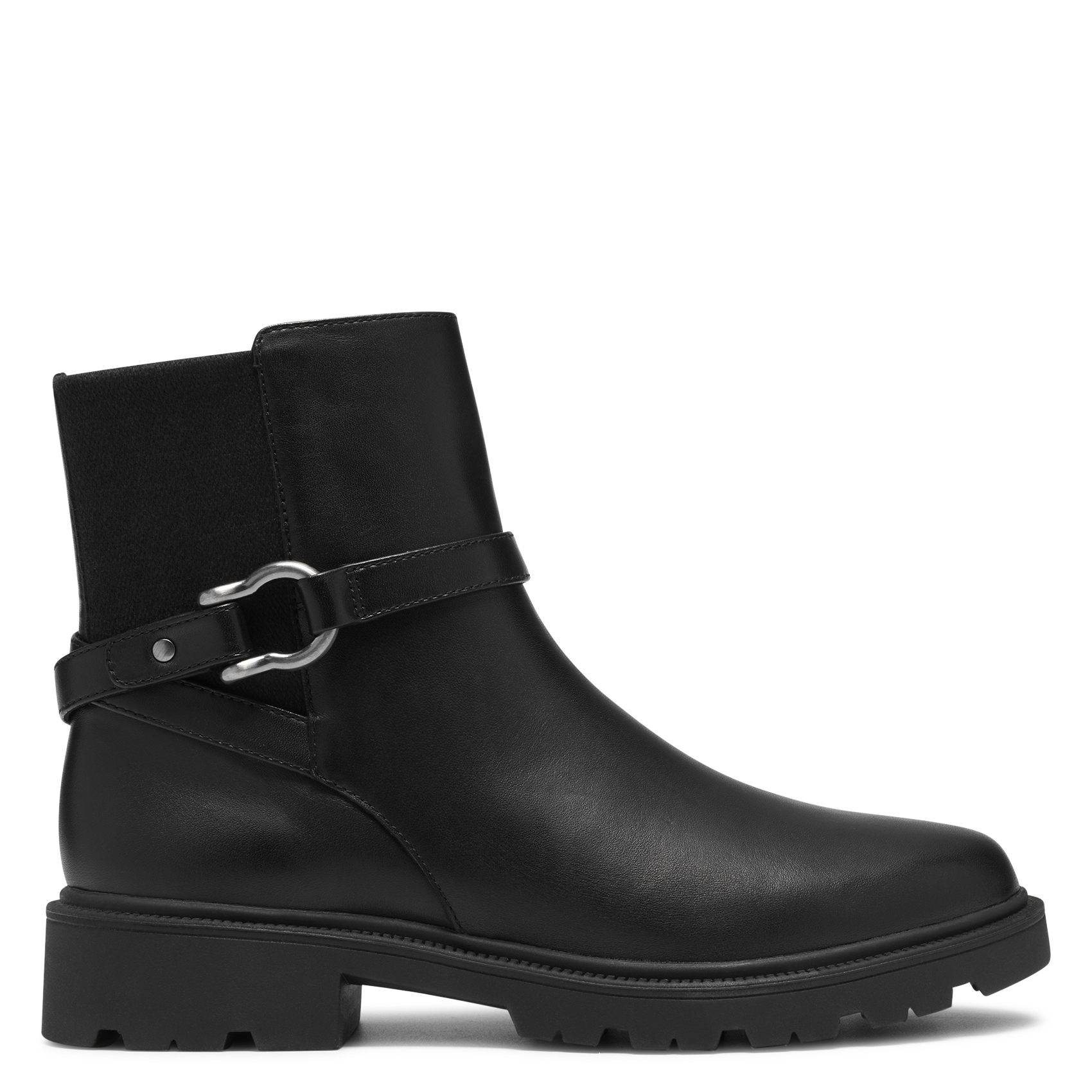 Zip-up leather mid-calf boots CLARKS Black