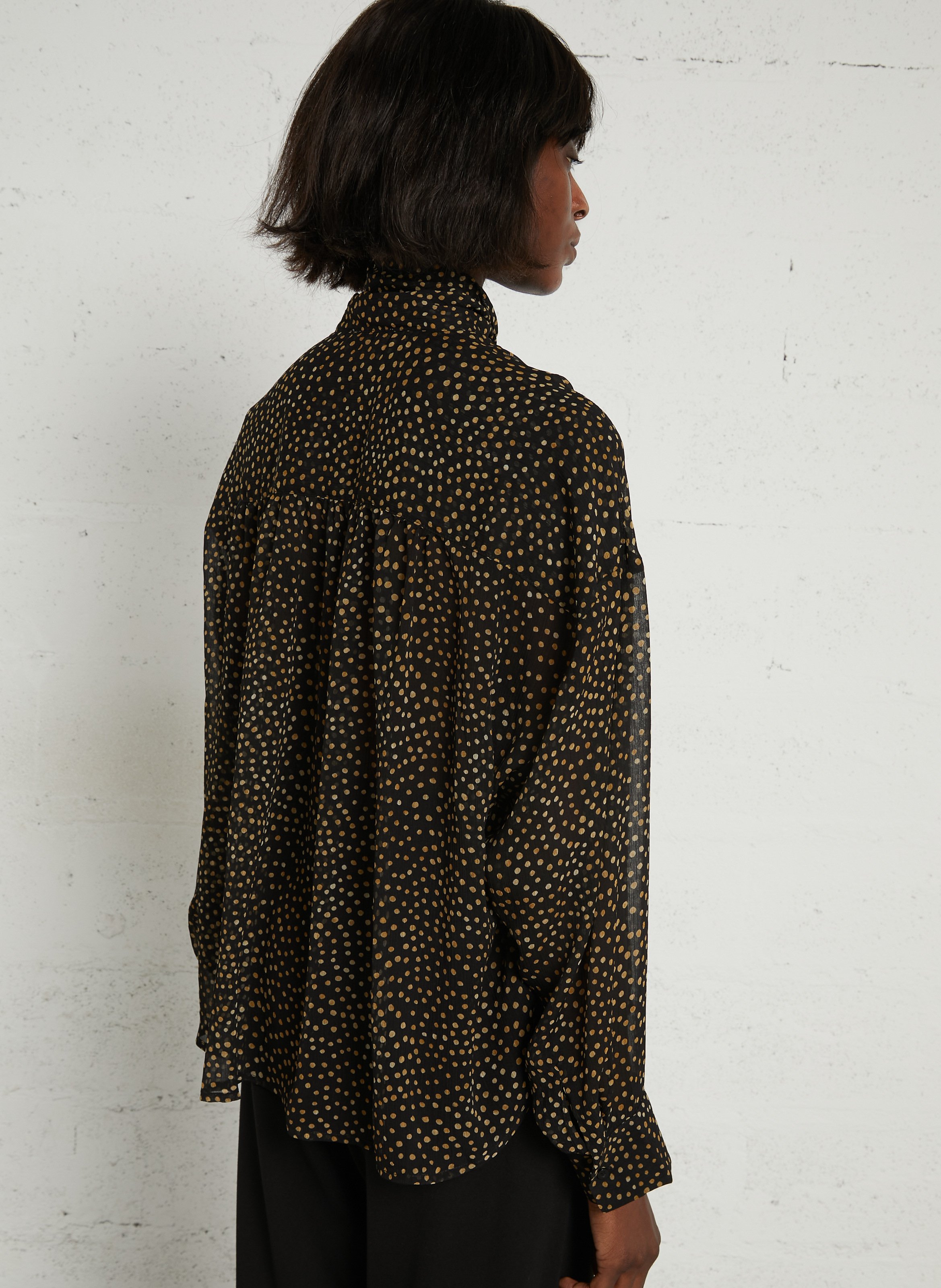 Blouse droite col lavallière  SEE U SOON Noir