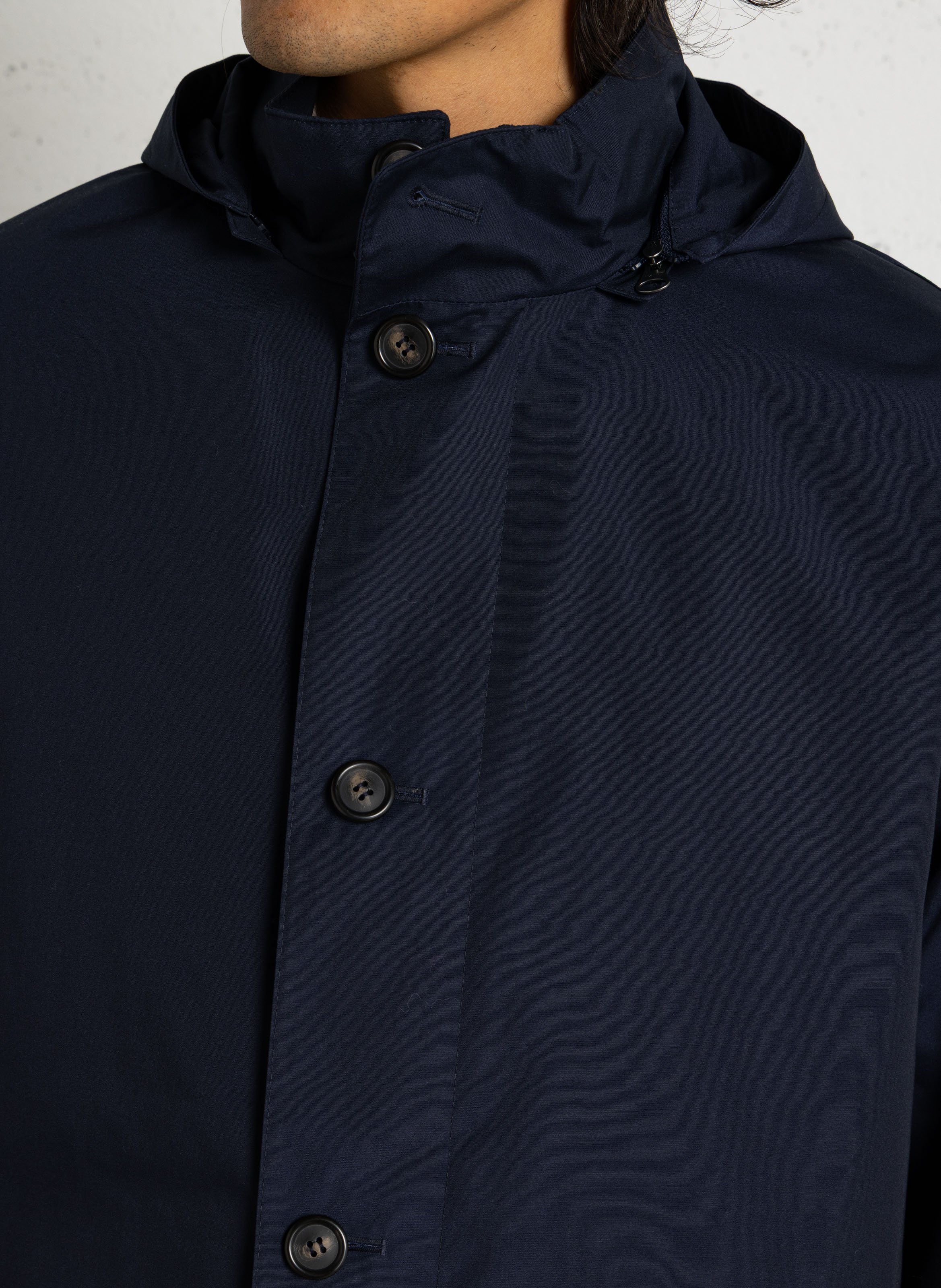 Imitatieleren jas met opstaande kraag GANT Blauw