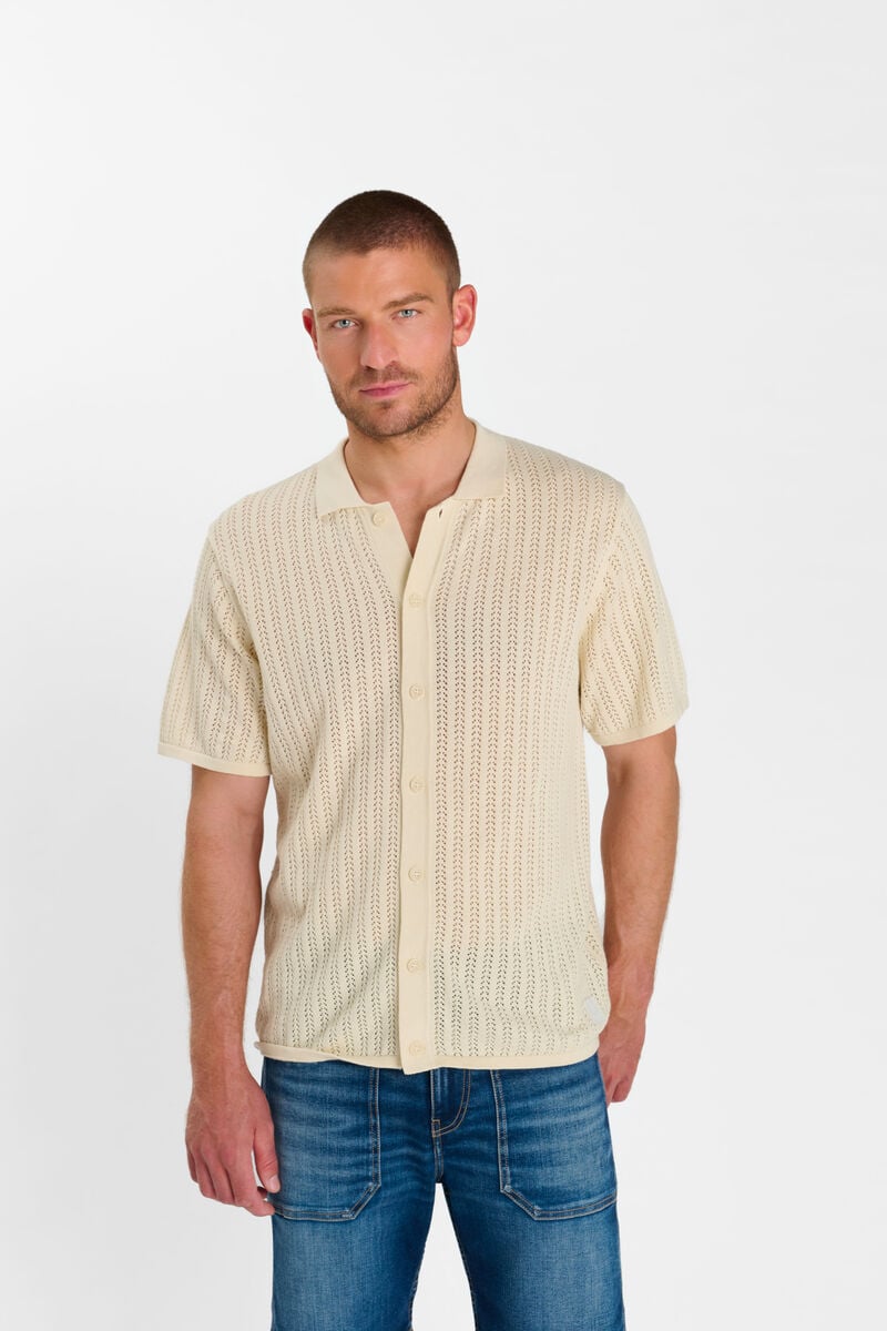 Chemise boutonnée LE TEMPS DES CERISES Beige