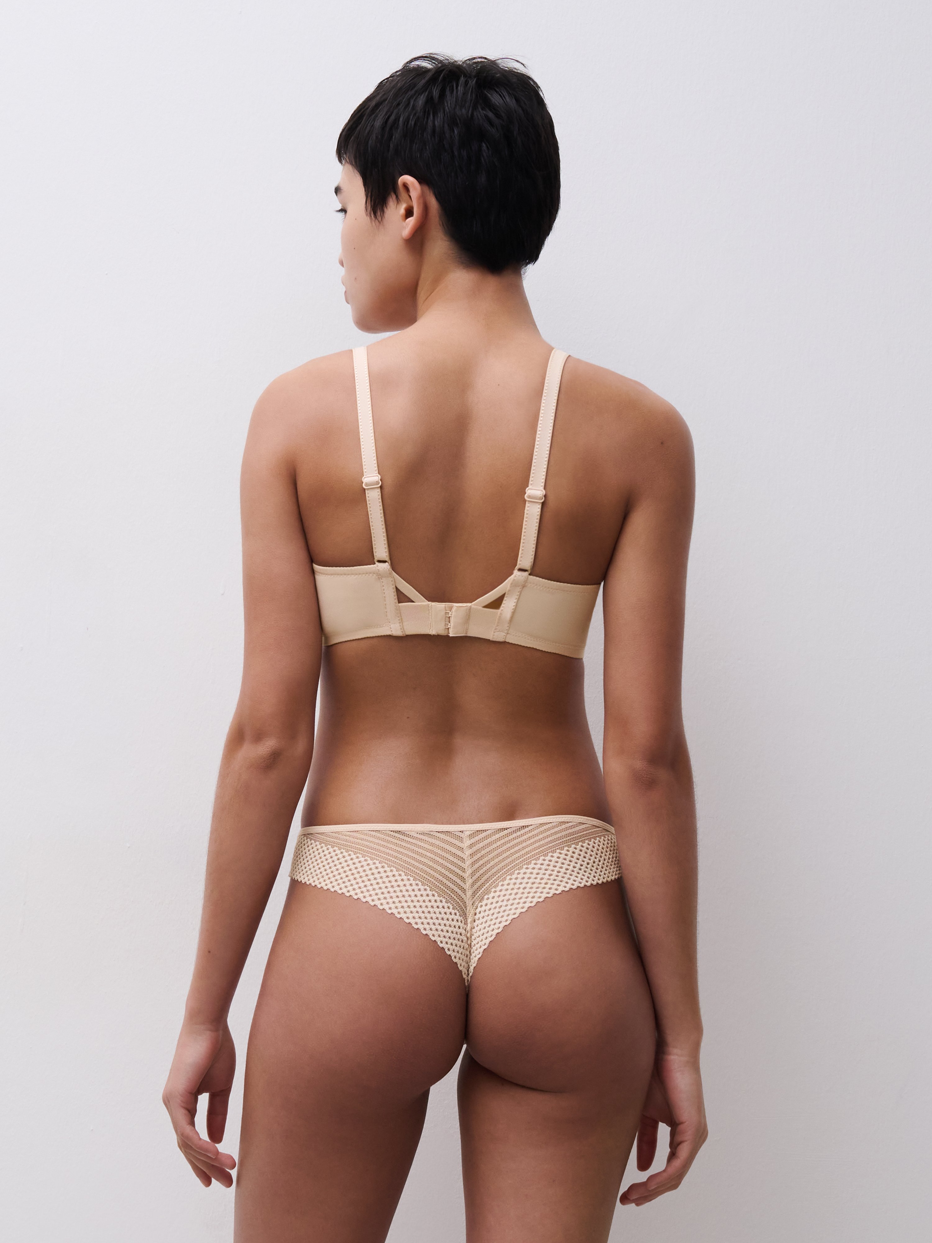 Plunge cup bra CHANTELLE PULP Beige