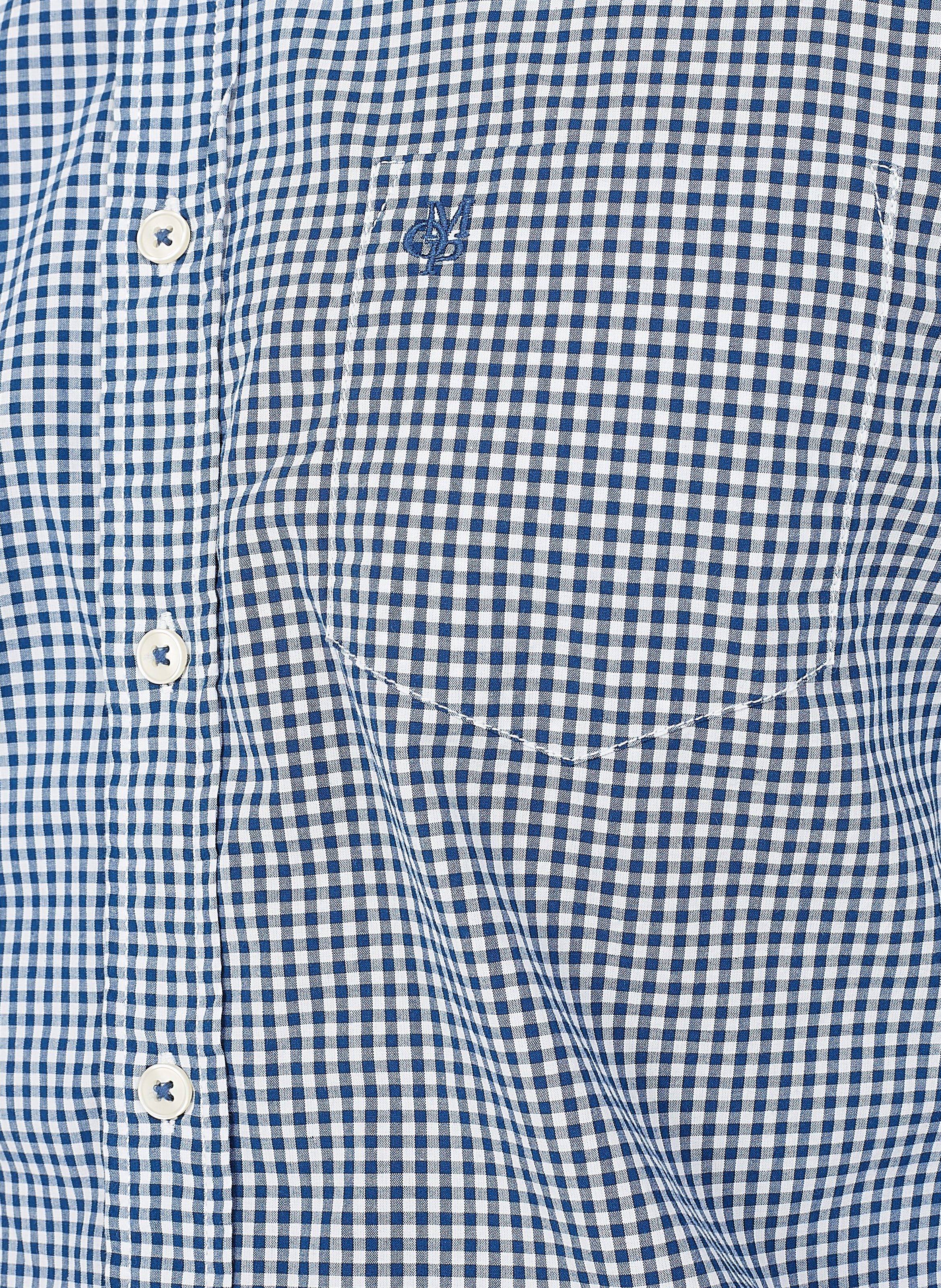 Chemise col classique regular fit à carreaux en coton MARC O'POLO Blanc