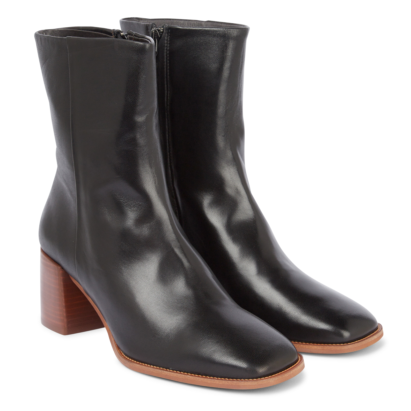 Bottines à talons en cuir  BILLI BI Noir