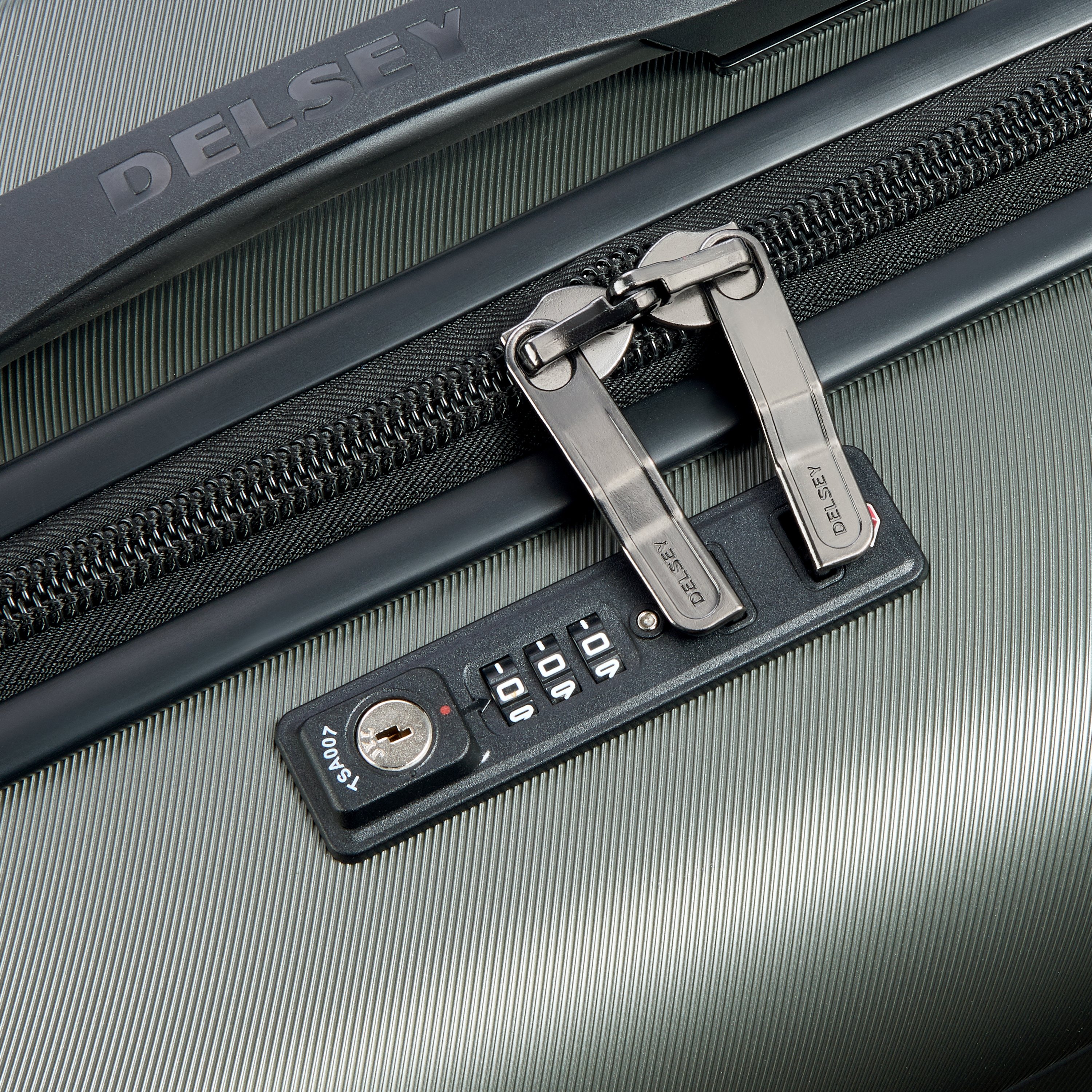 Rigid cabin suitcase DELSEY PARIS Khaki