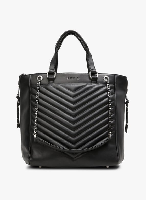 Sac Bandoulière Ikks Sac à Main Sac à Main En Cuir Noir Ikks Femme