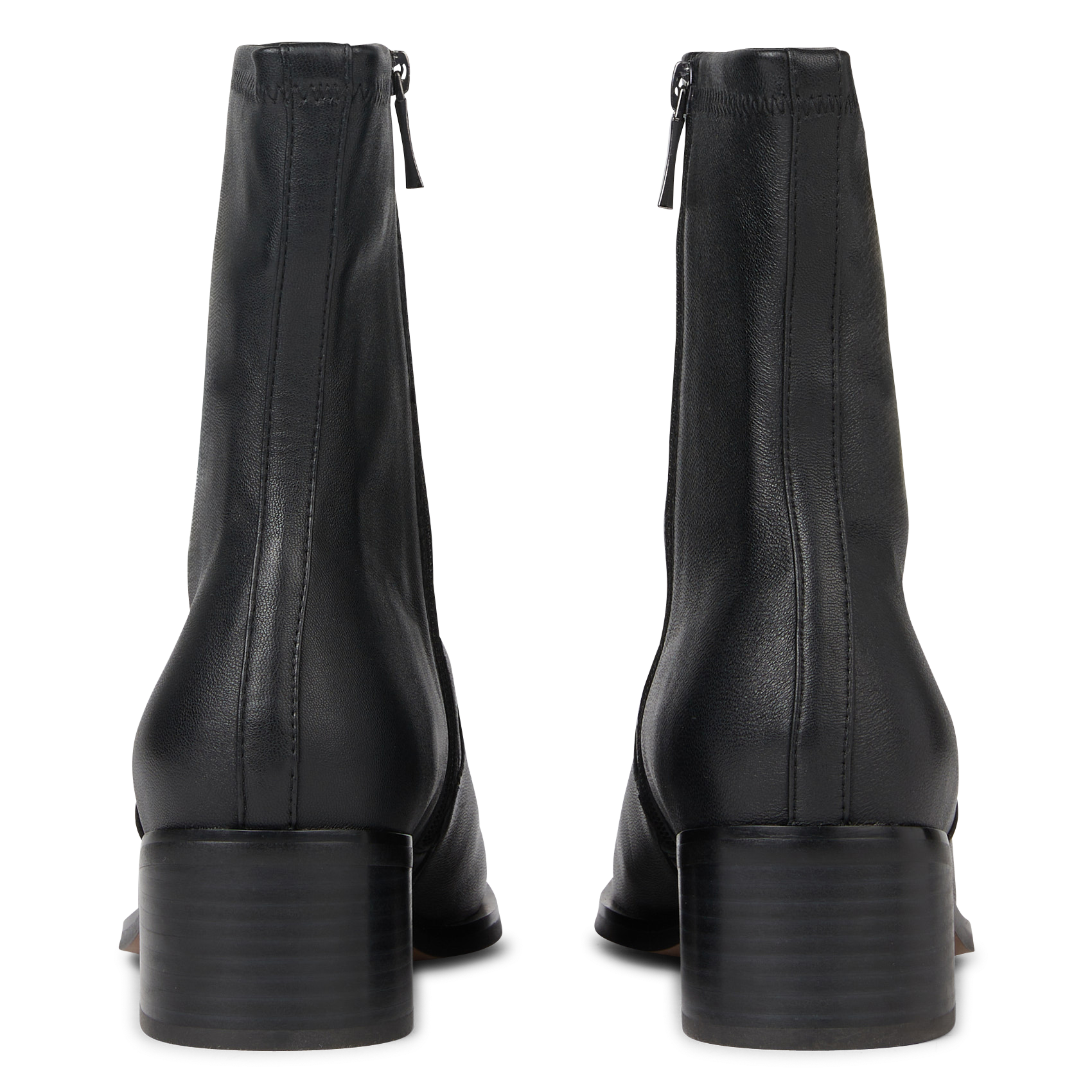 Bianca leather ankle boots Black