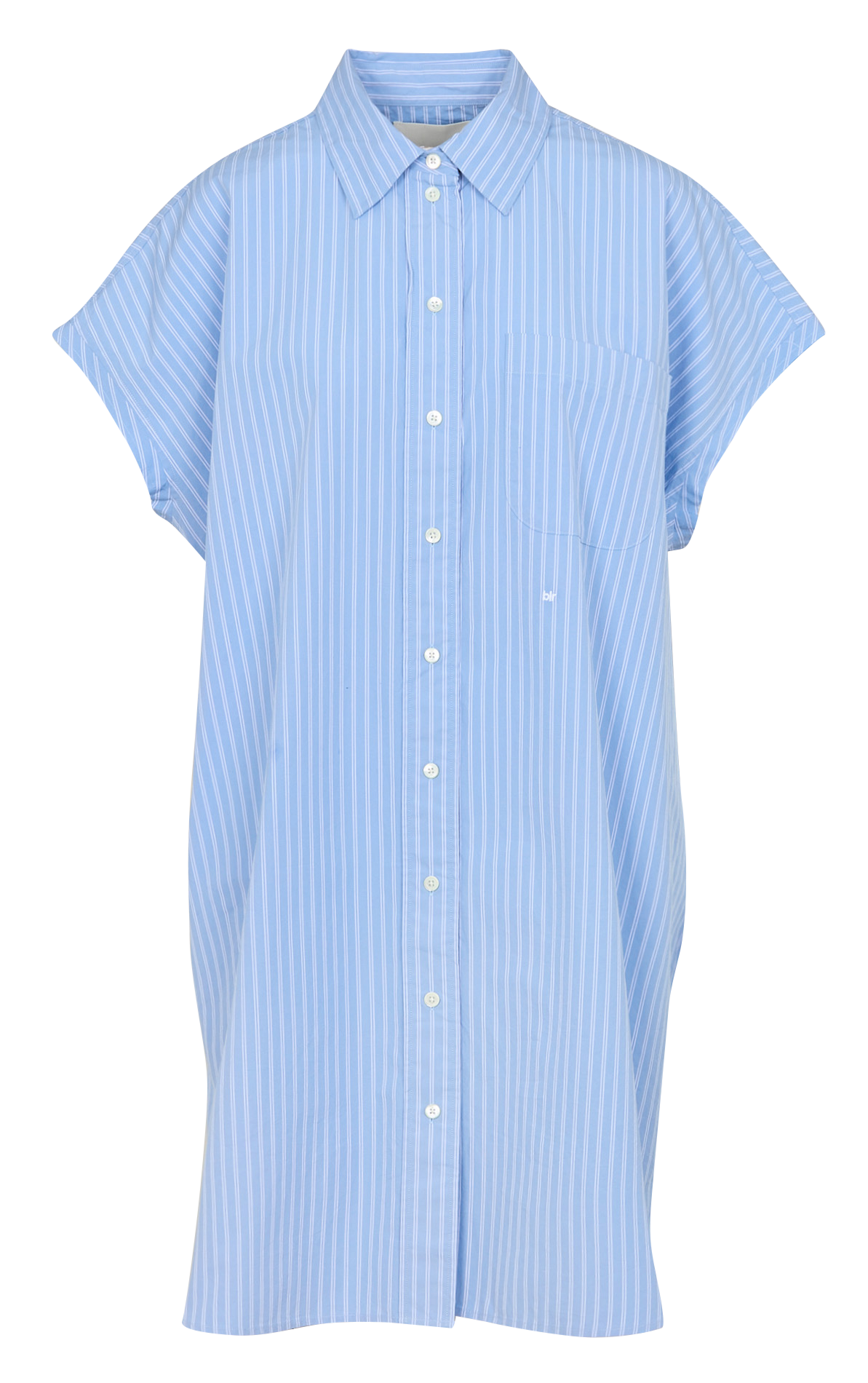 Robe midi en coton rayé BELLEROSE Bleu