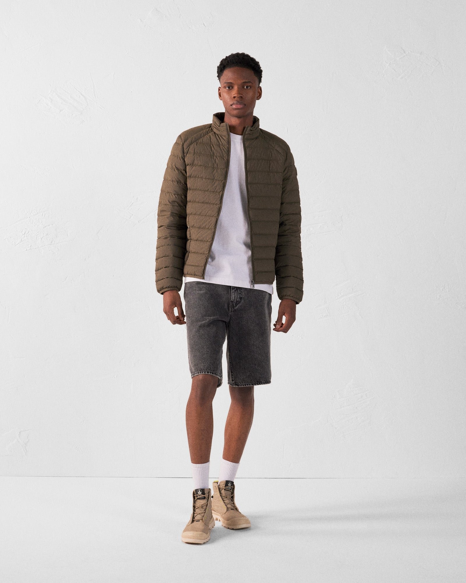 Stretch light down jacket Aragon JOTT Green