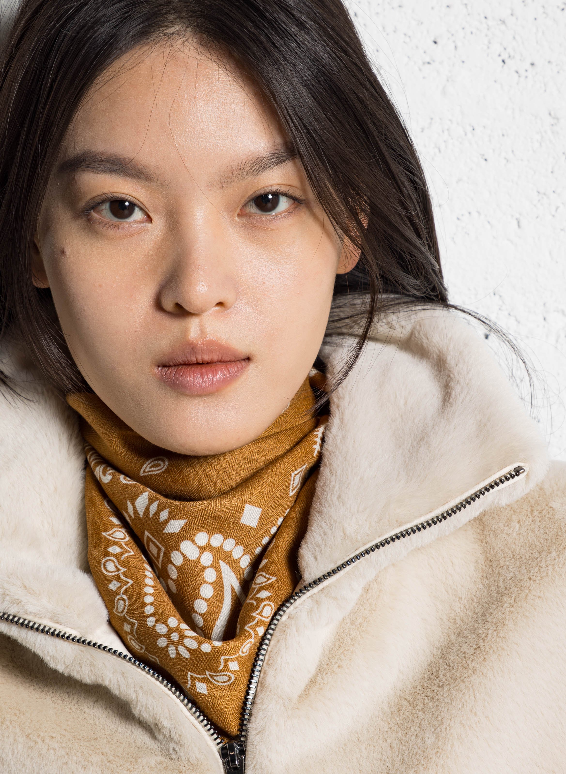 Foulard imprimé ONE STEP Orange