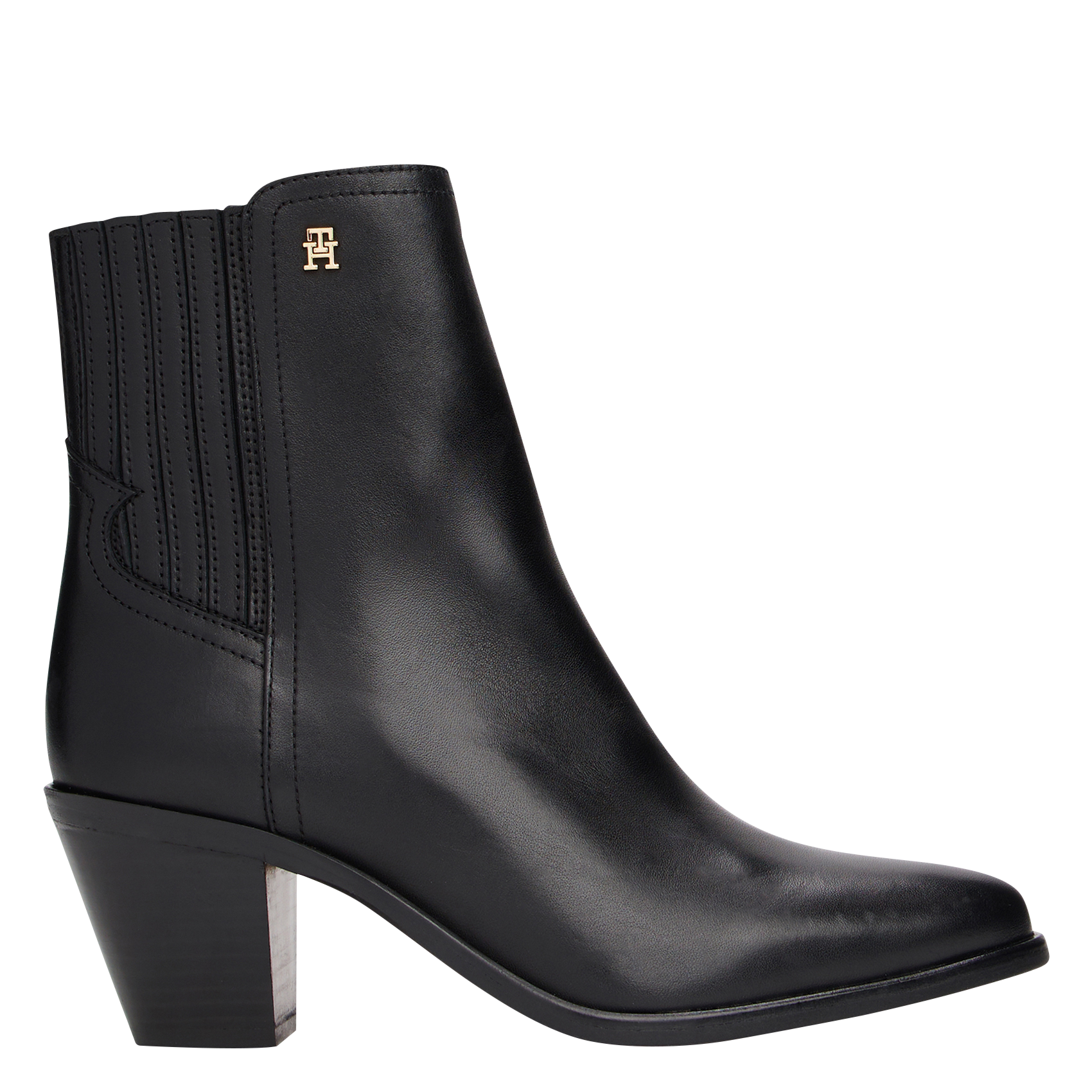 Bottines en cuir TOMMY HILFIGER Noir