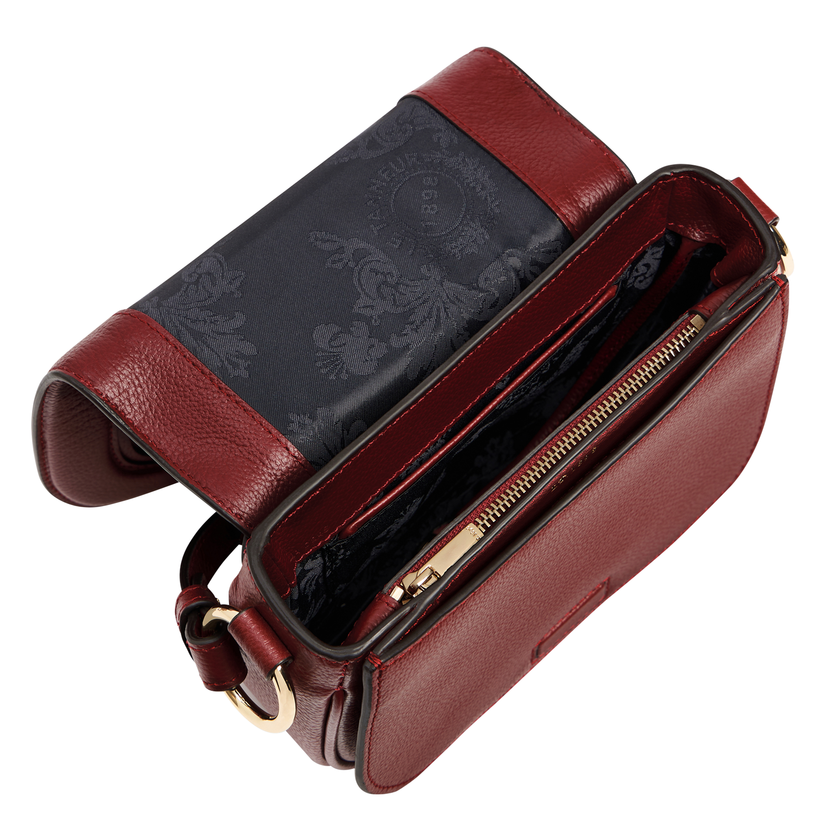 Sac bandoulière en cuir LE TANNEUR Rouge