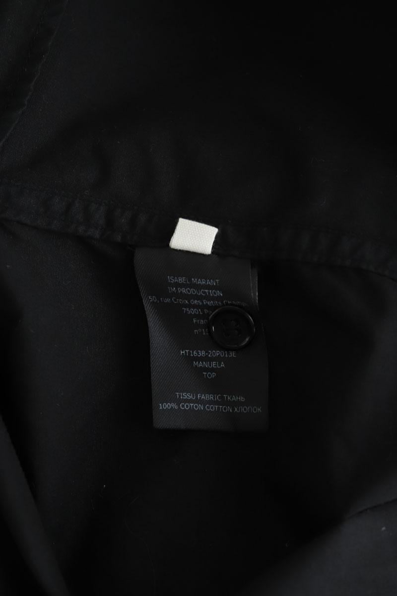 Cotton blouse ISABEL MARANT ÉTOILE - SECONDE MAIN Black
