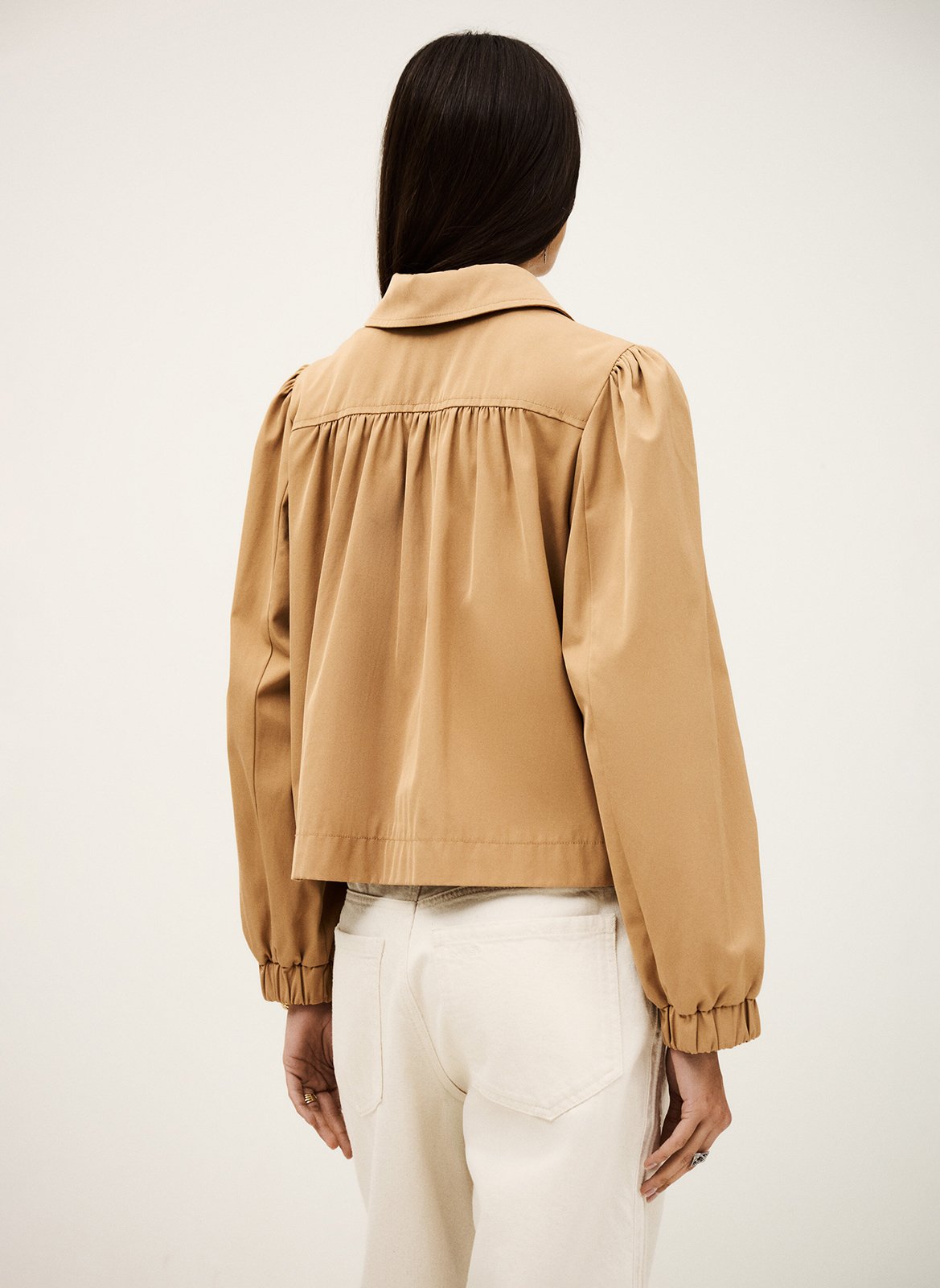 Veste droite col classique BA&SH Marron