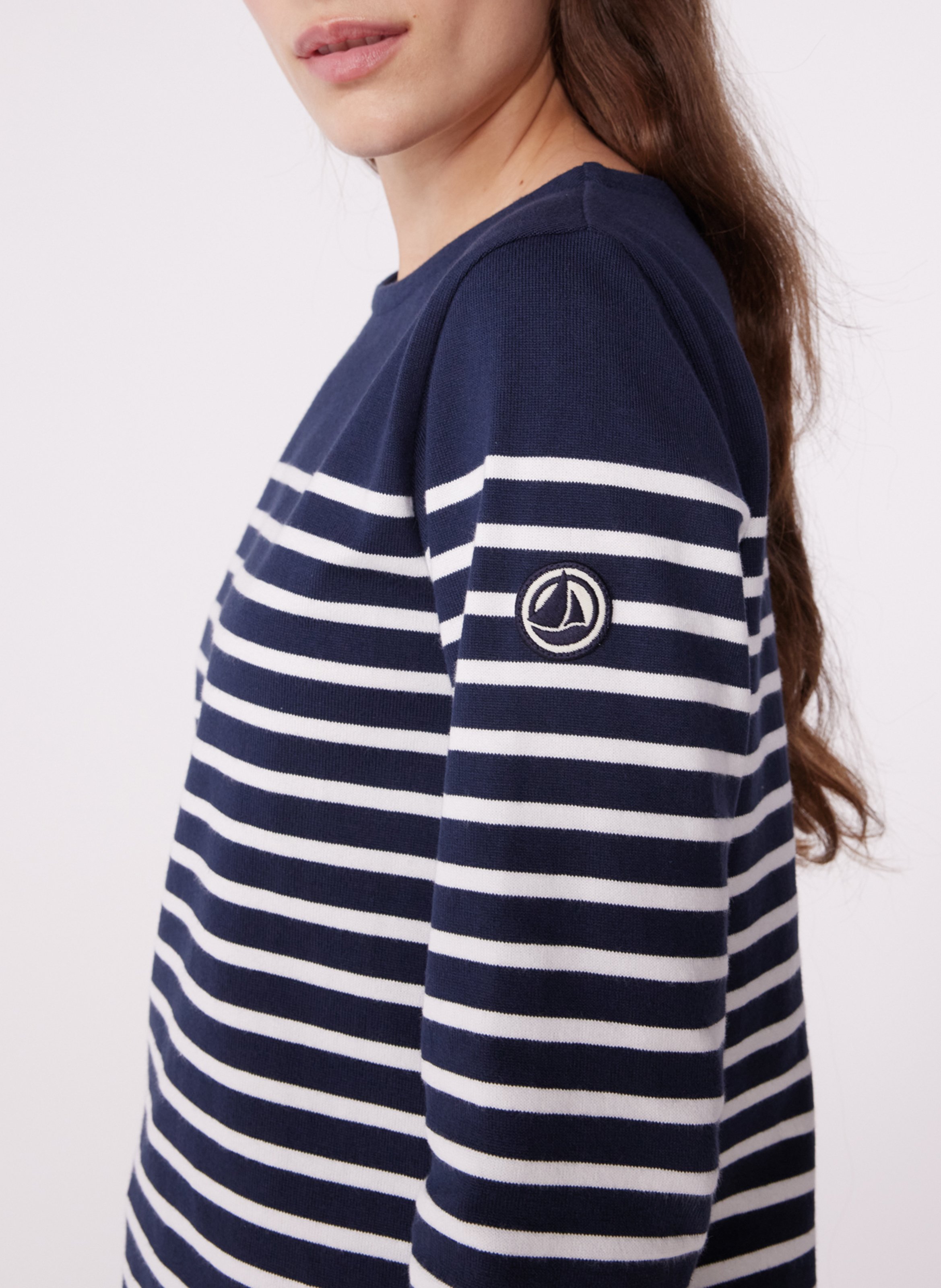 Oversize T-Shirt aus gestreifter Baumwolle PETIT BATEAU Mehrfarbig
