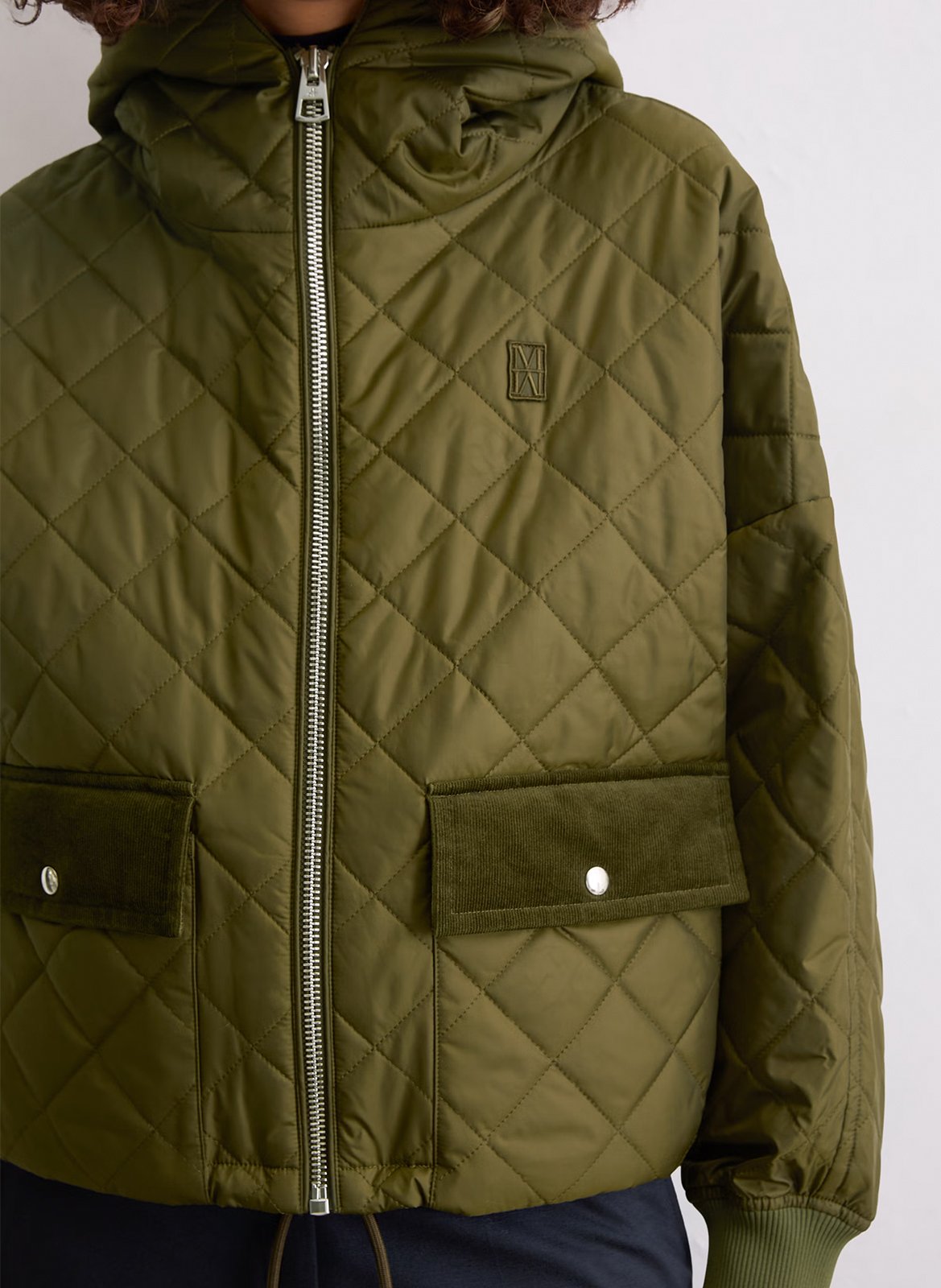 Veste matelassée unie à capuche MARC O&#039;POLO Vert