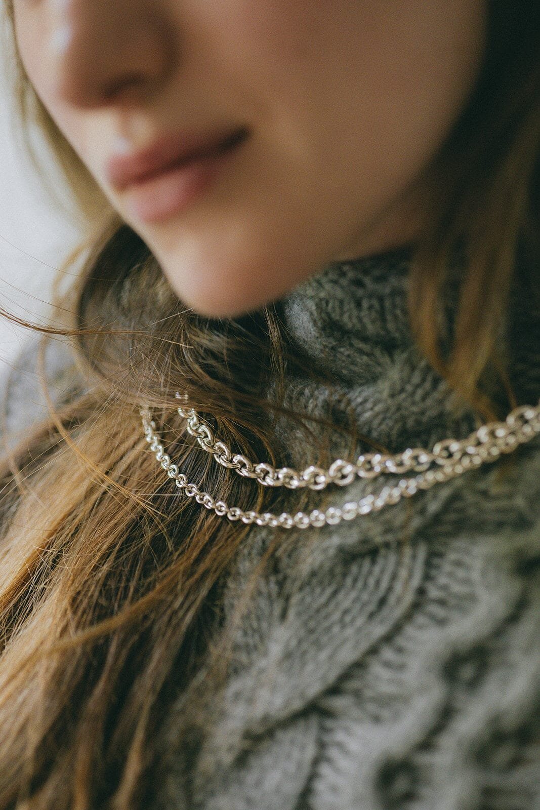 Maxi gold-plated necklace MONSIEUR SIMONE Silver