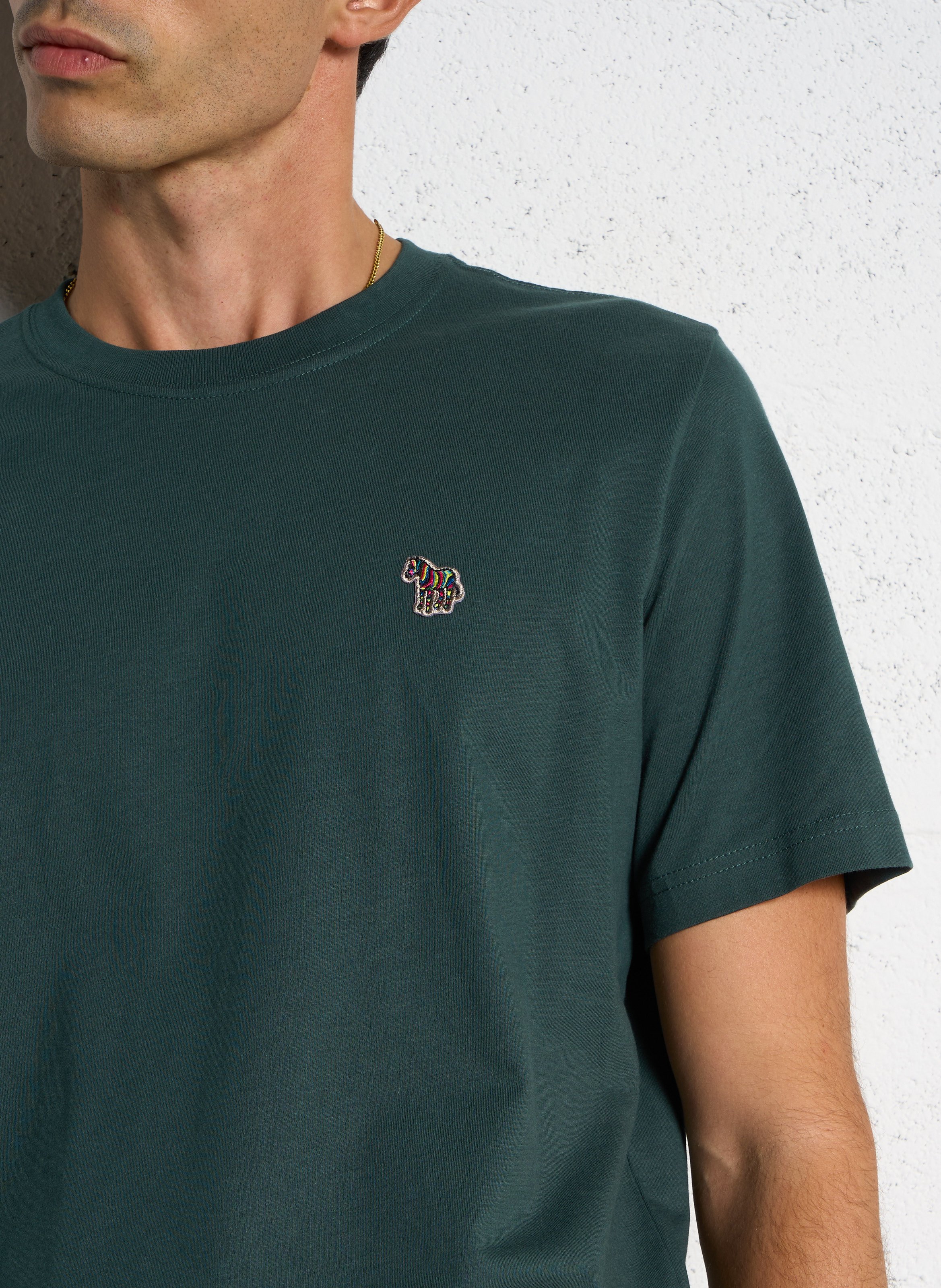 Round-neck organic cotton T-shirt PAUL SMITH Green