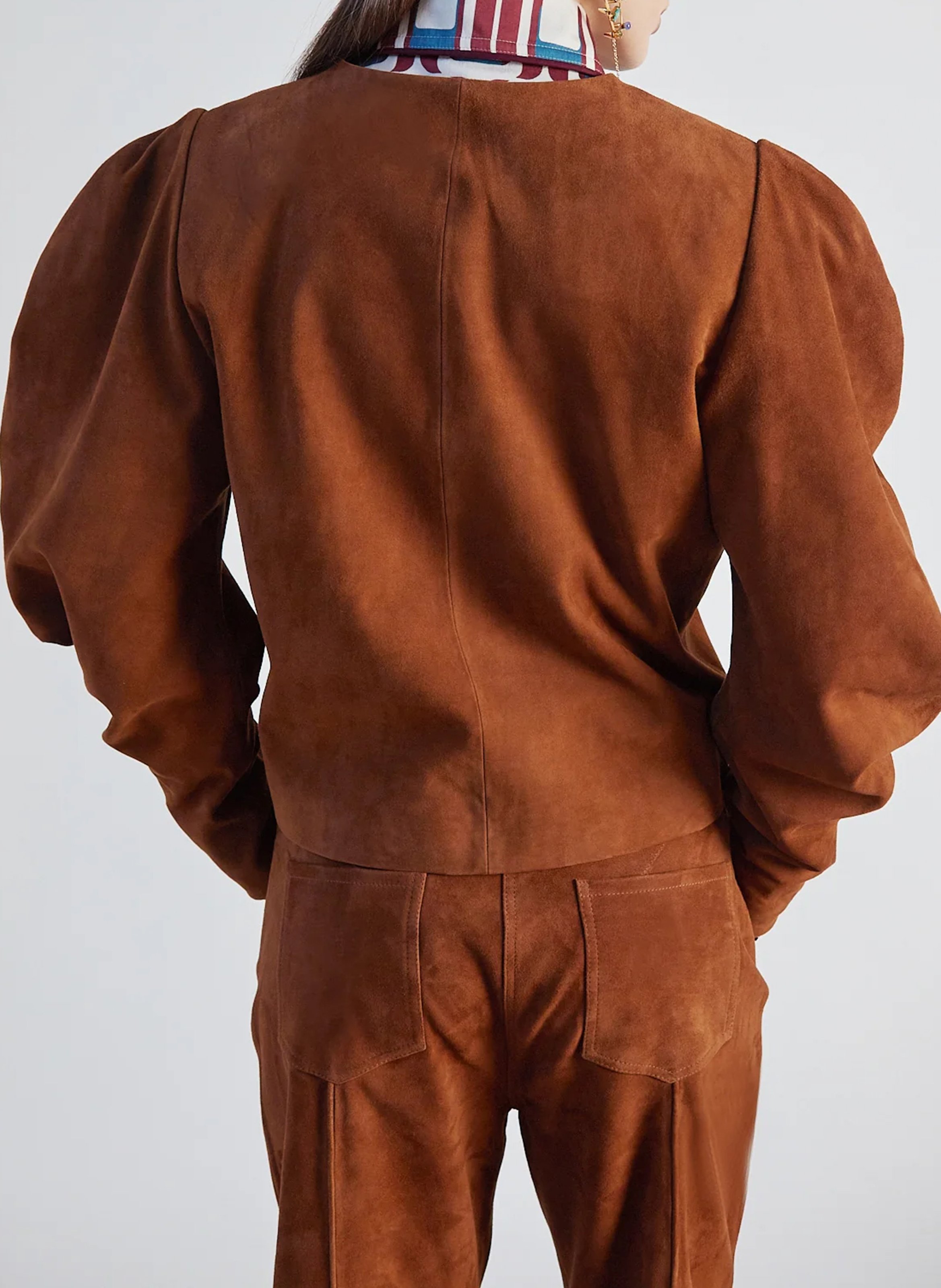 Veste ample en coton côtelé THE LABEL EDITION Marron