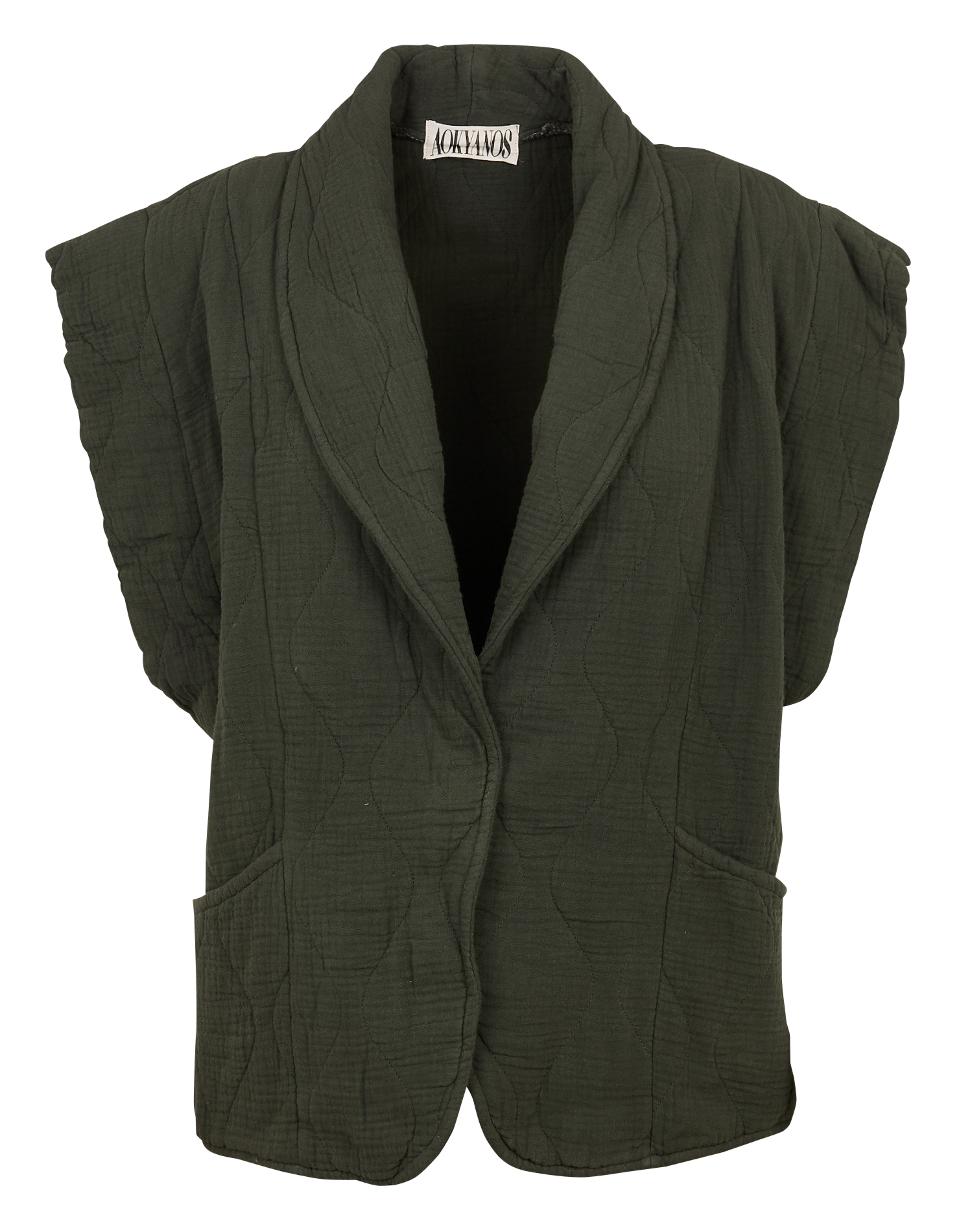 Oversize Steppjacke aus Baumwolle AOKYANOS Khaki