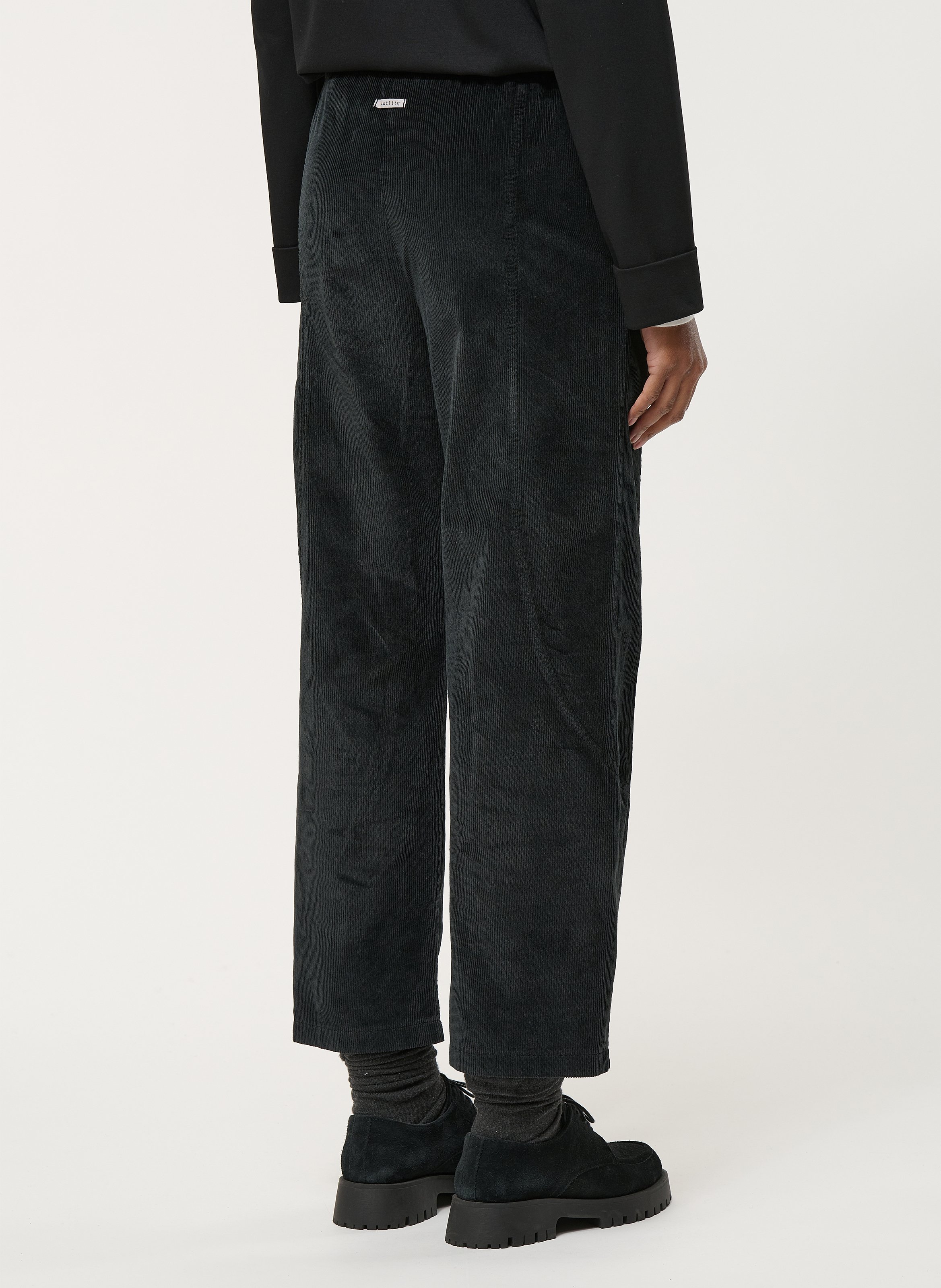 Pantalon droit en coton mélangé HUMILITY Noir