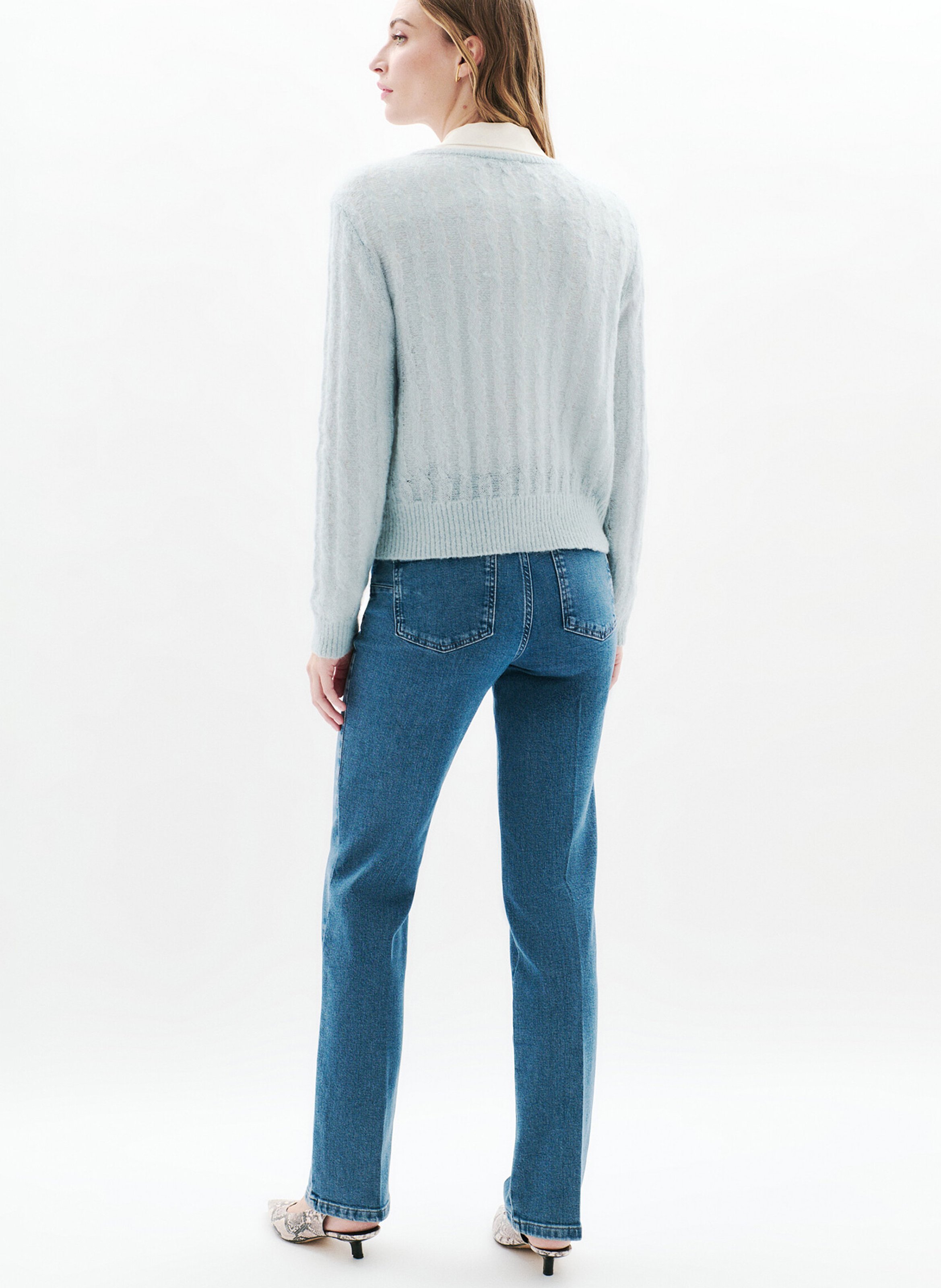 Pull col rond  CAROLL Bleu