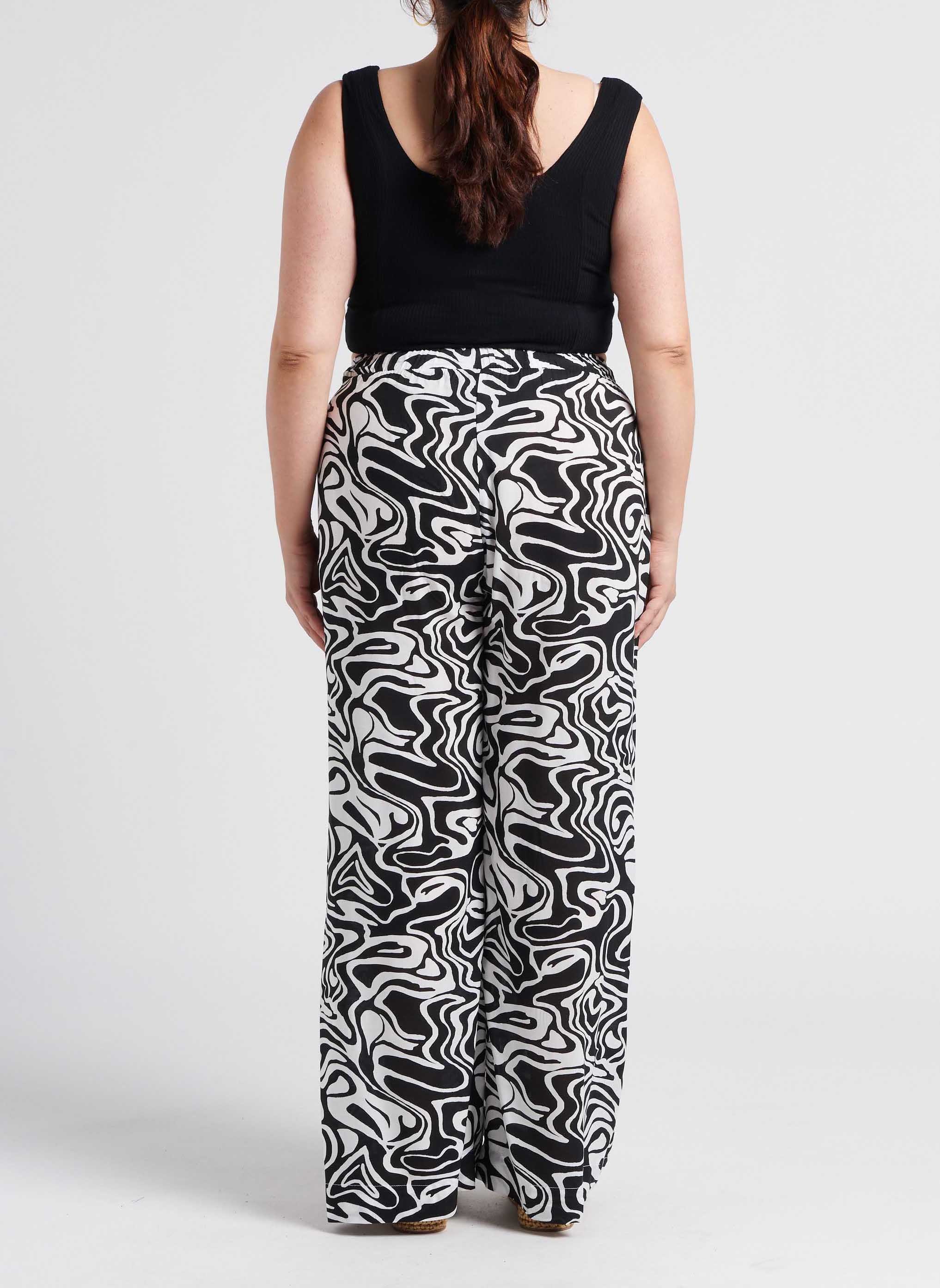 Pantalon carotte à imprimé MAT FASHION Multicolore