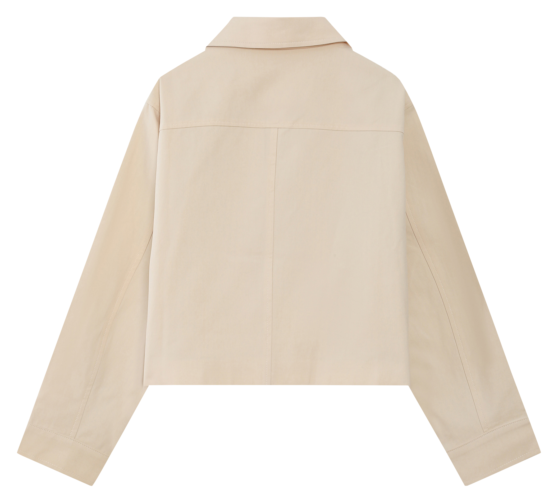 Cotton-blend coat with classic collar GRACE ET MILA White