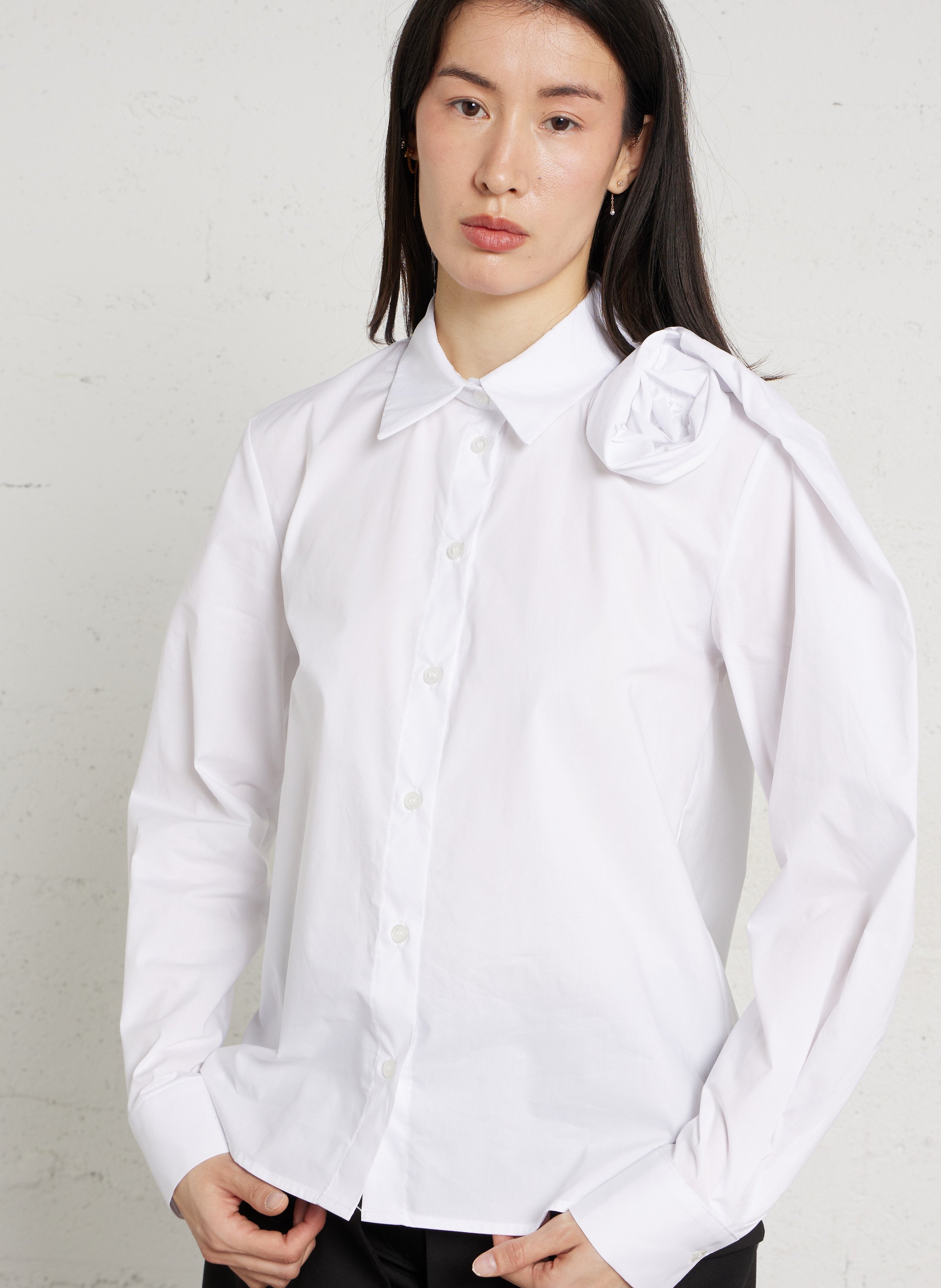 Chemise col classique en coton IMPERIAL Blanc