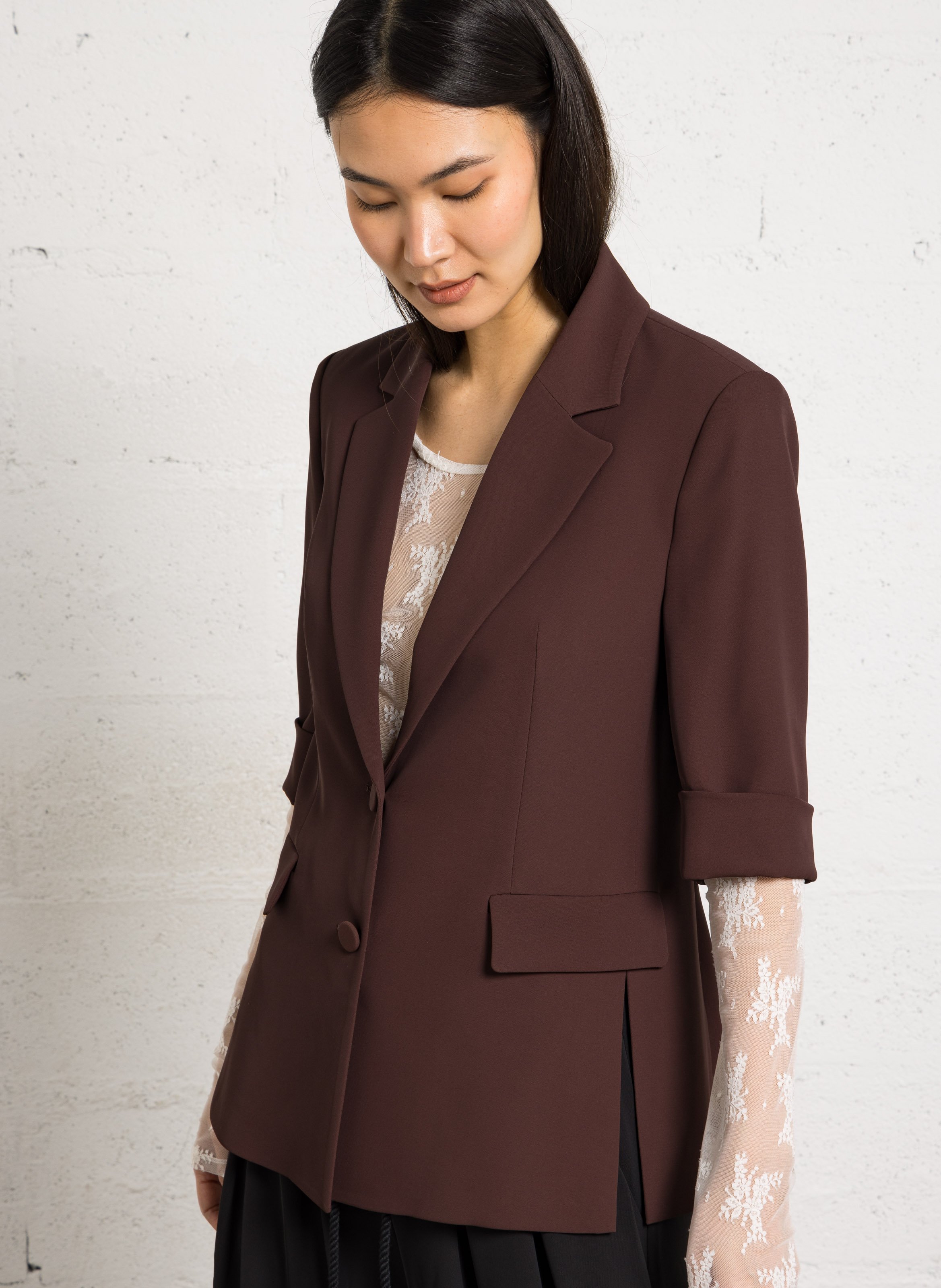 Straight tailored collar jacket IMPERIAL