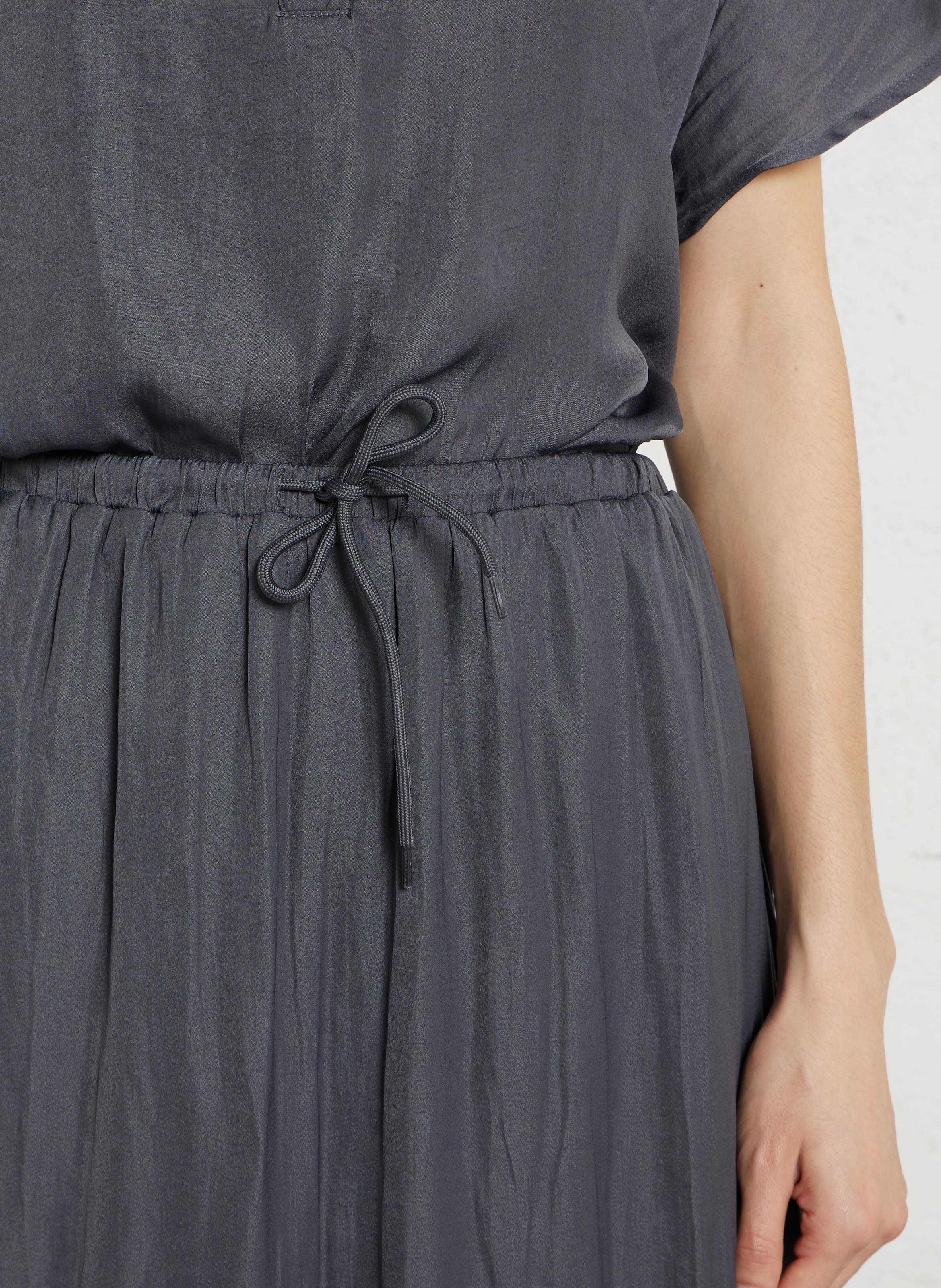 Flowing flared midi skirt LE TEMPS DES CERISES Grey