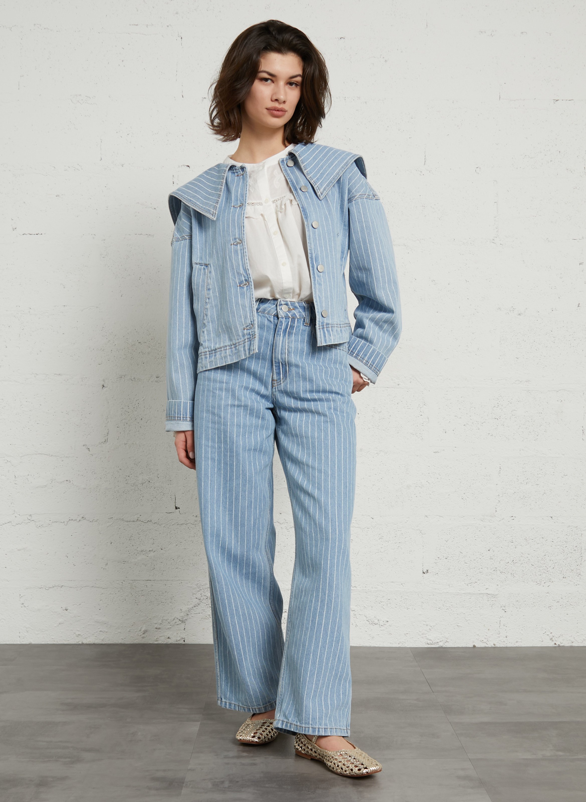 Ballerinas aus geflochtenem Leder JB MARTIN Golden