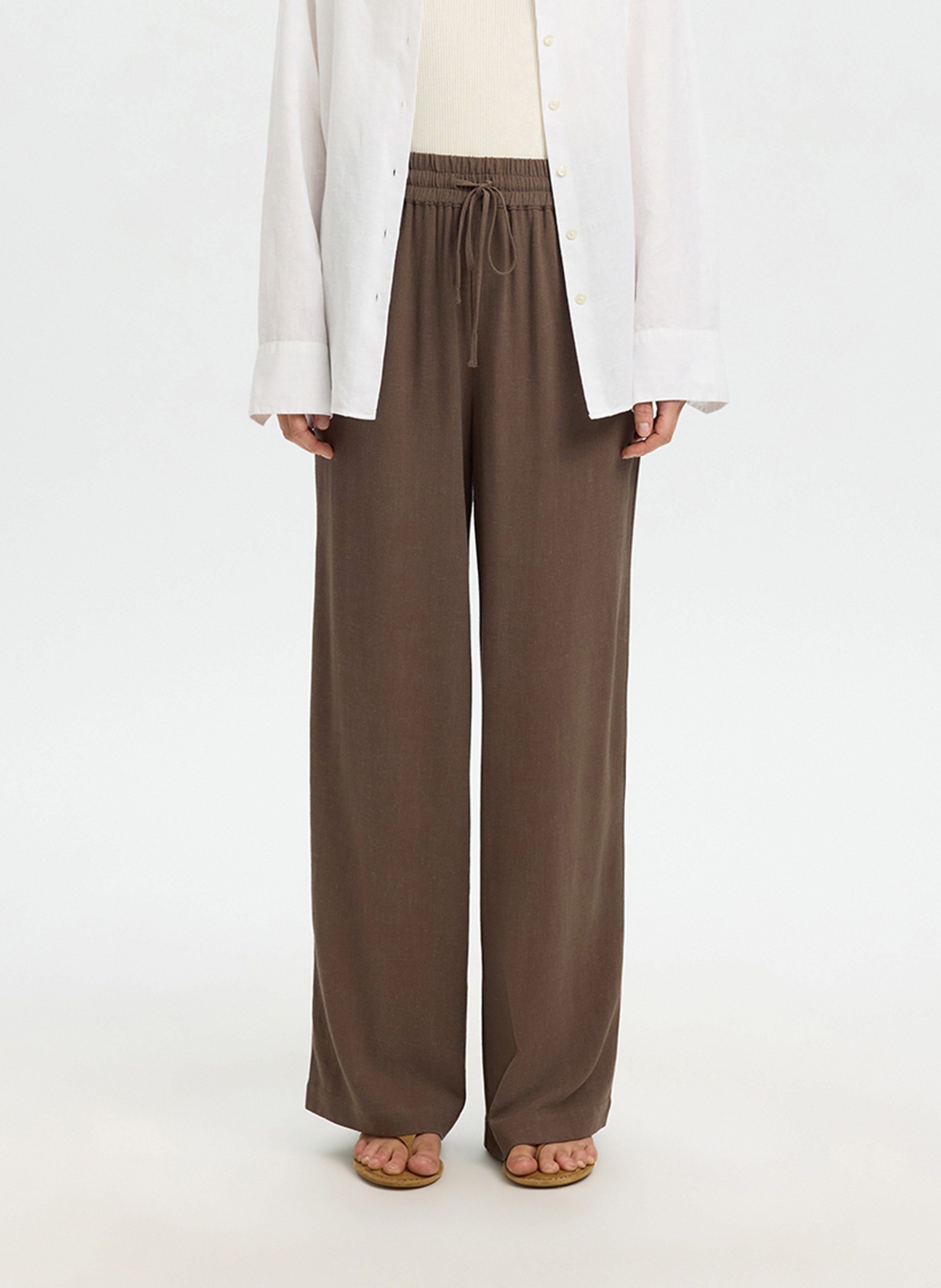 Carrot trousers SELECTED Brown