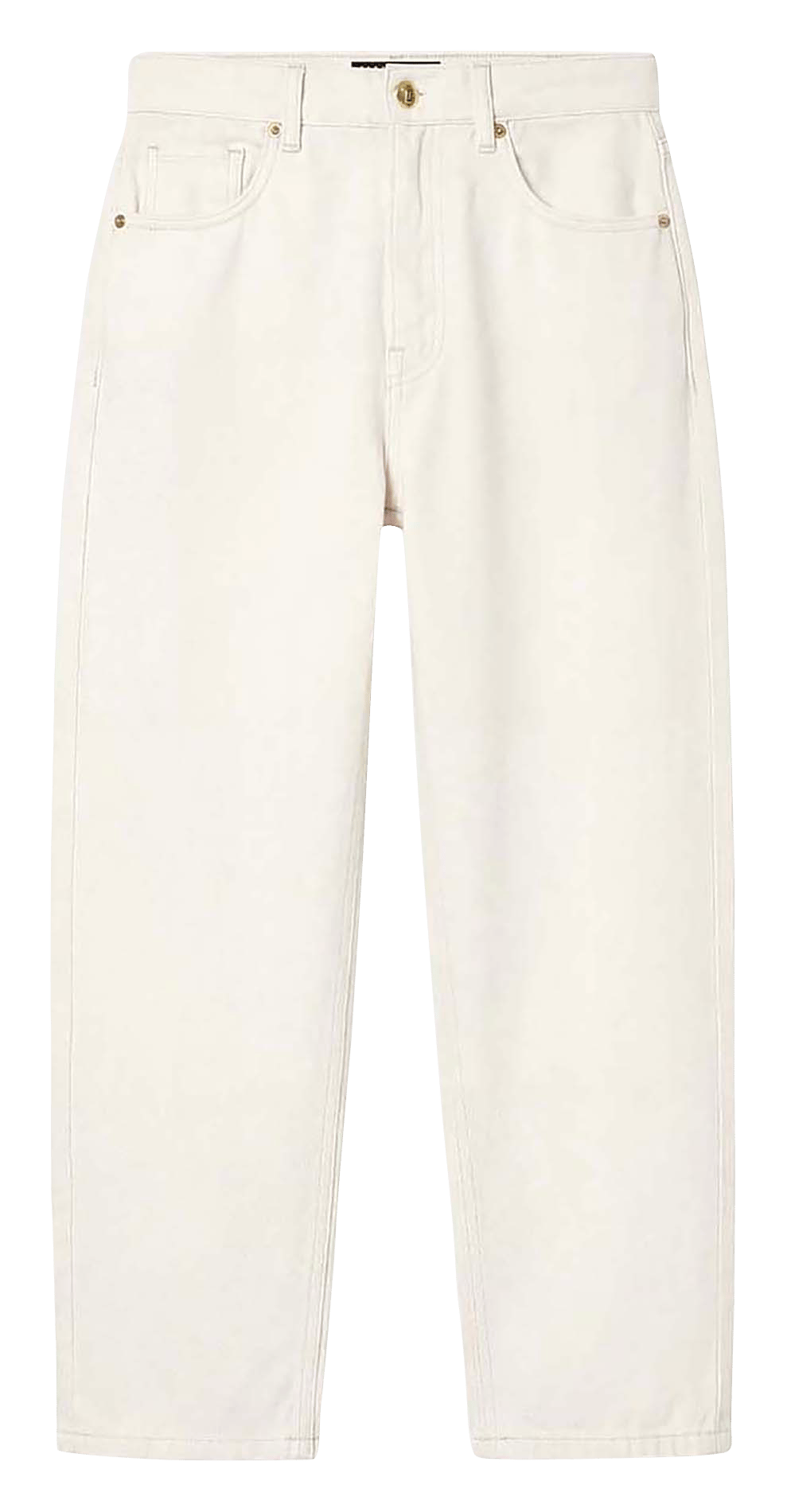 Jean mom taille haute uni TARA JARMON Blanc
