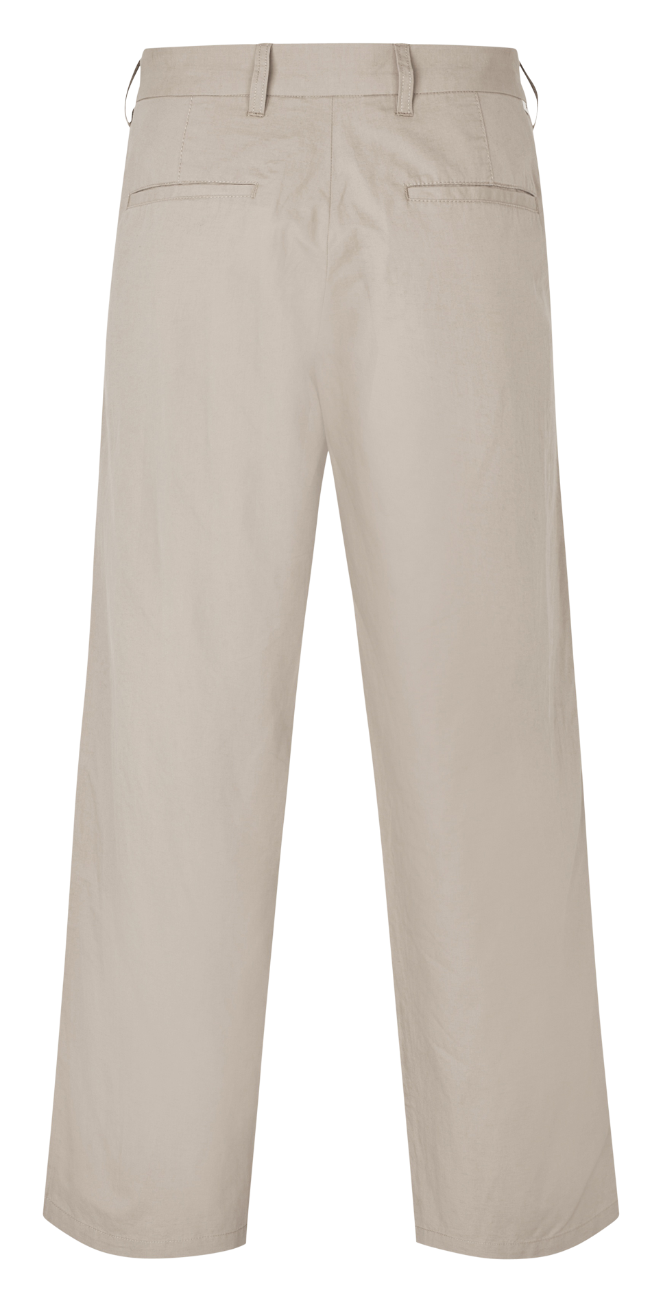Straight pants in organic cotton and linen SAMSOE SAMSOE Beige