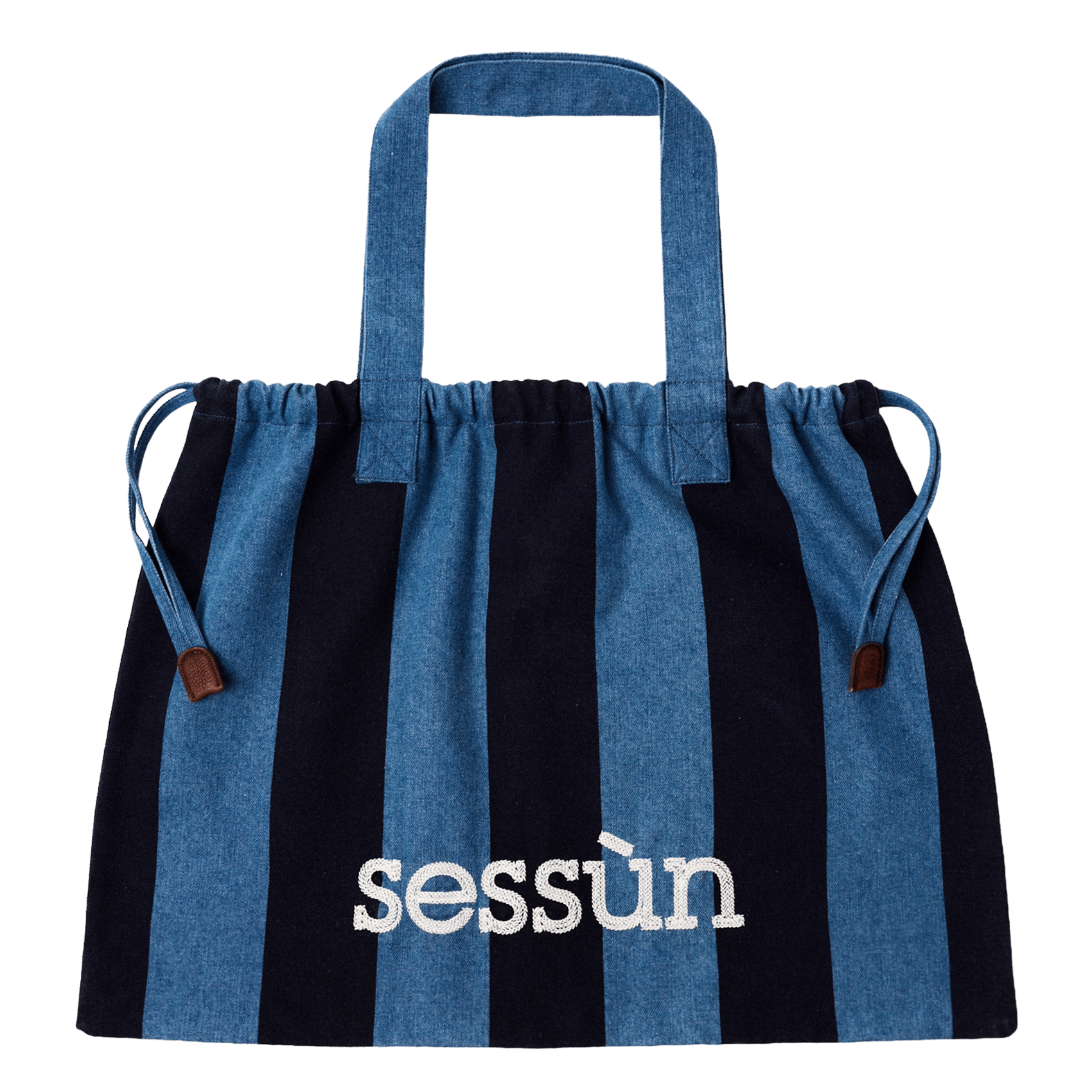 Bolso al hombro de algodón SESSUN Azul