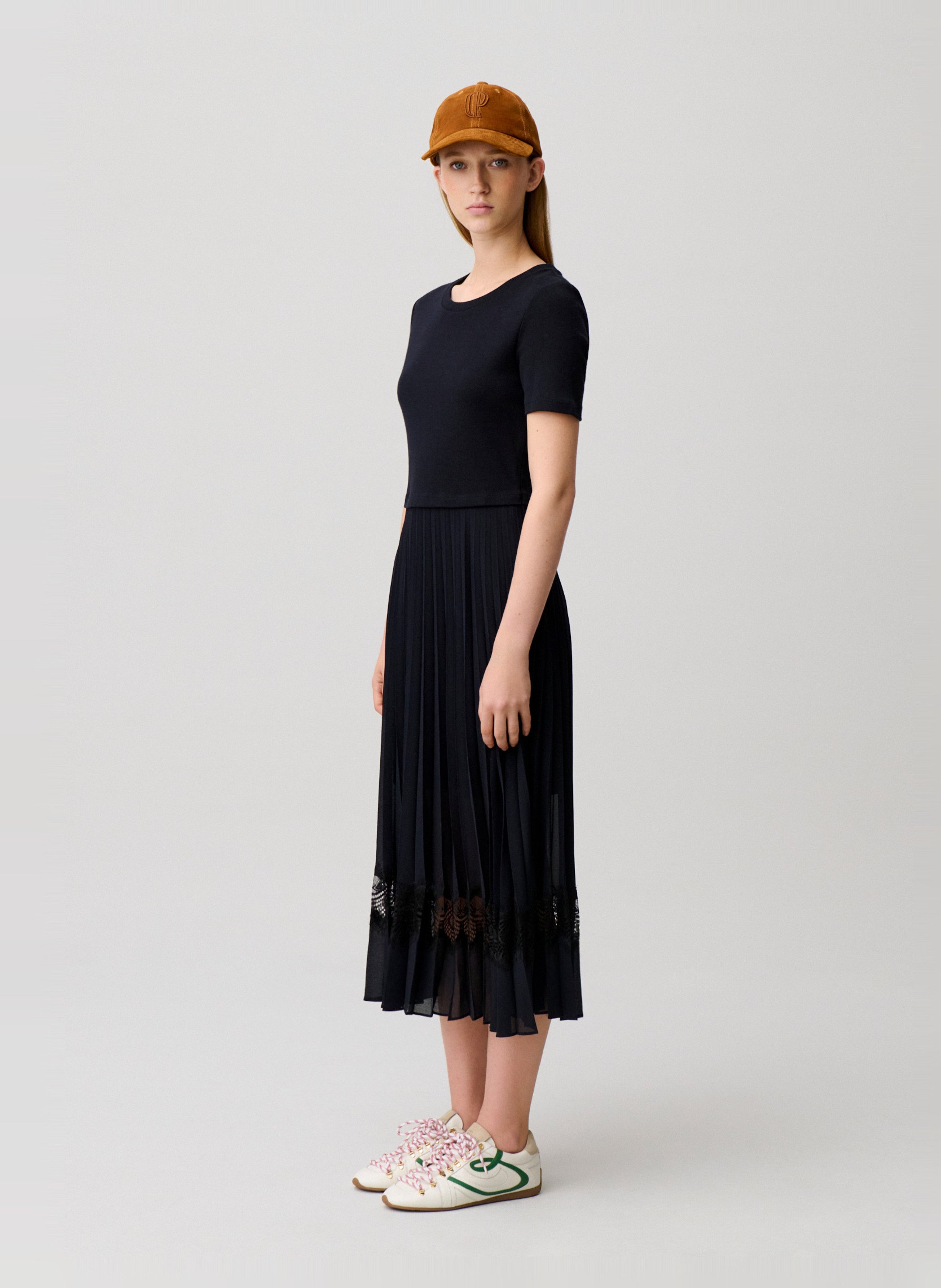 Robe longue à jupe plissée CLAUDIE PIERLOT Multicolore