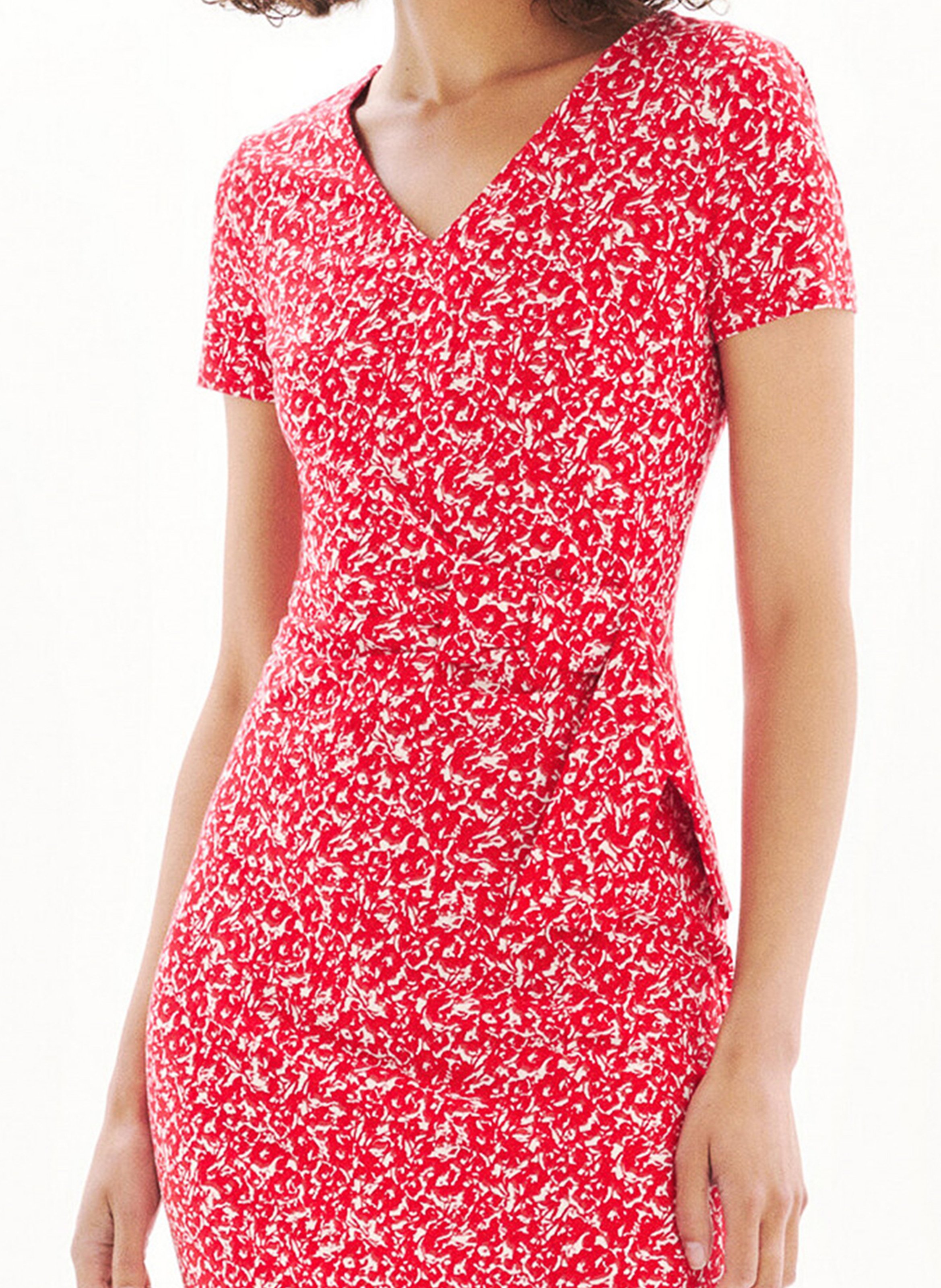 Bedrucktes Kleid CAROLL Rot