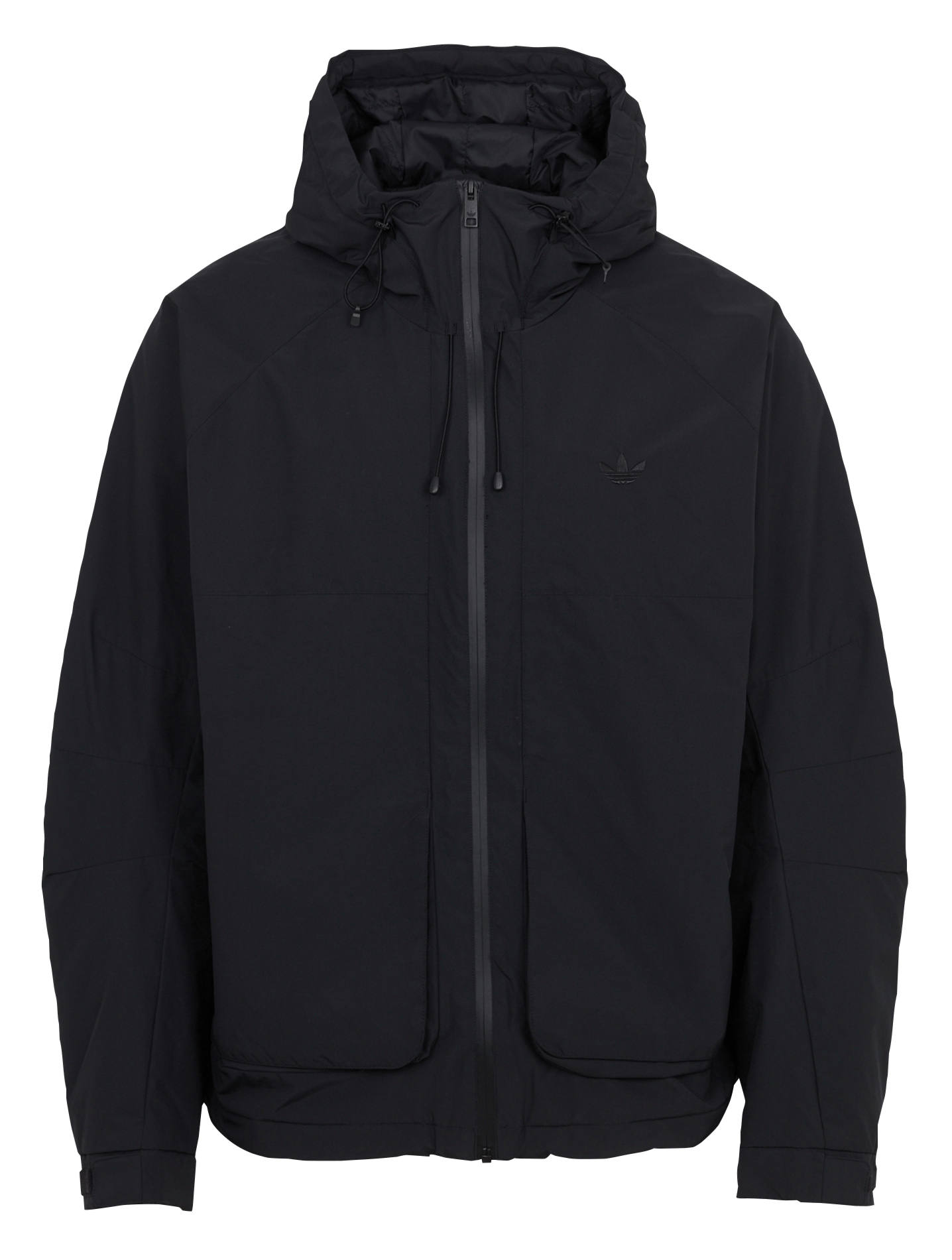 Veste col montant à capuche unie ADIDAS Noir