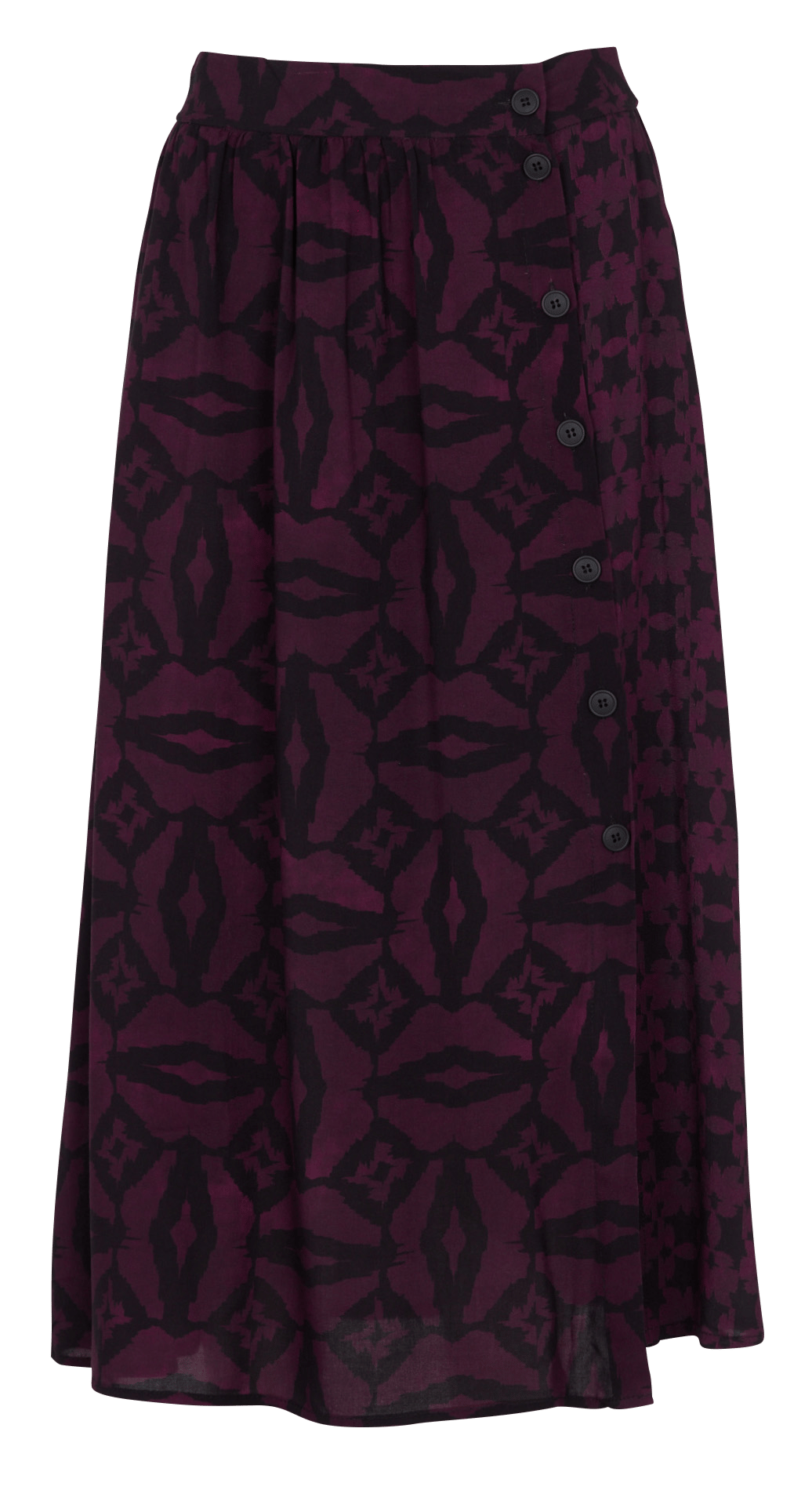 Ausgestellter Maxirock mit Print LA FEE MARABOUTEE Mehrfarbig