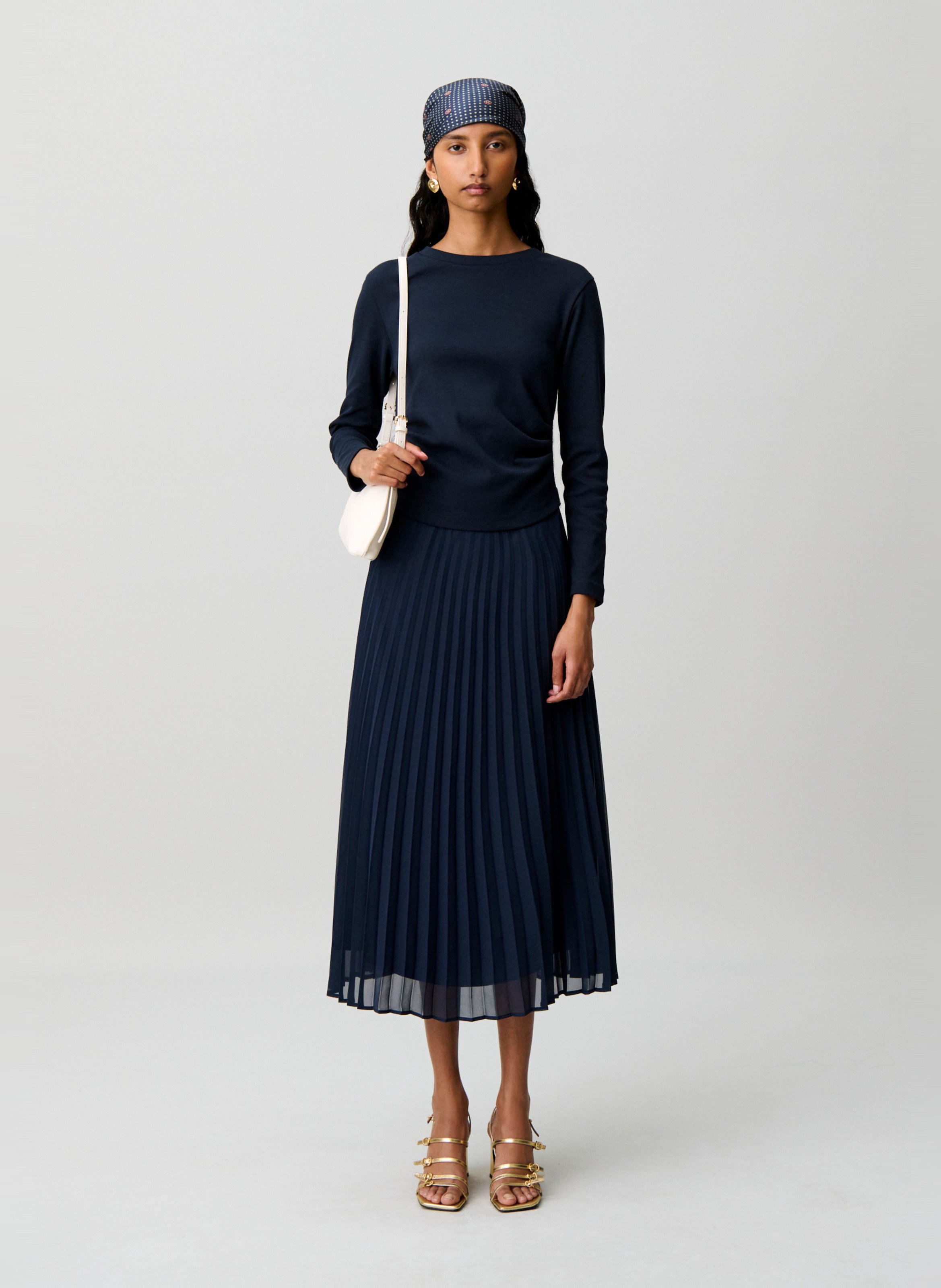 Robe longue évasée CLAUDIE PIERLOT Bleu