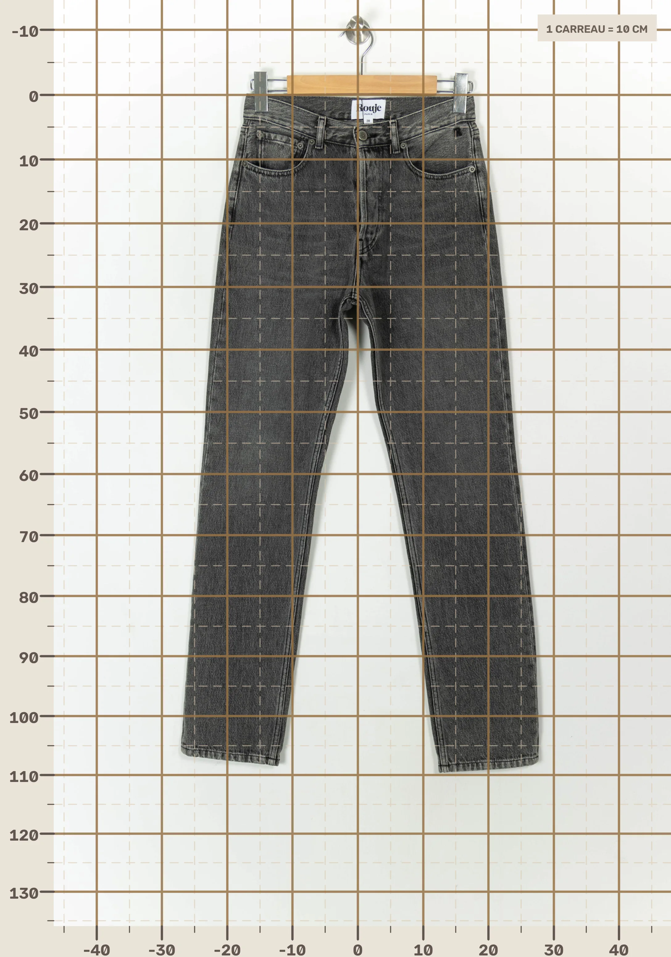 Jeans ROUJE - Seconde Main Grey