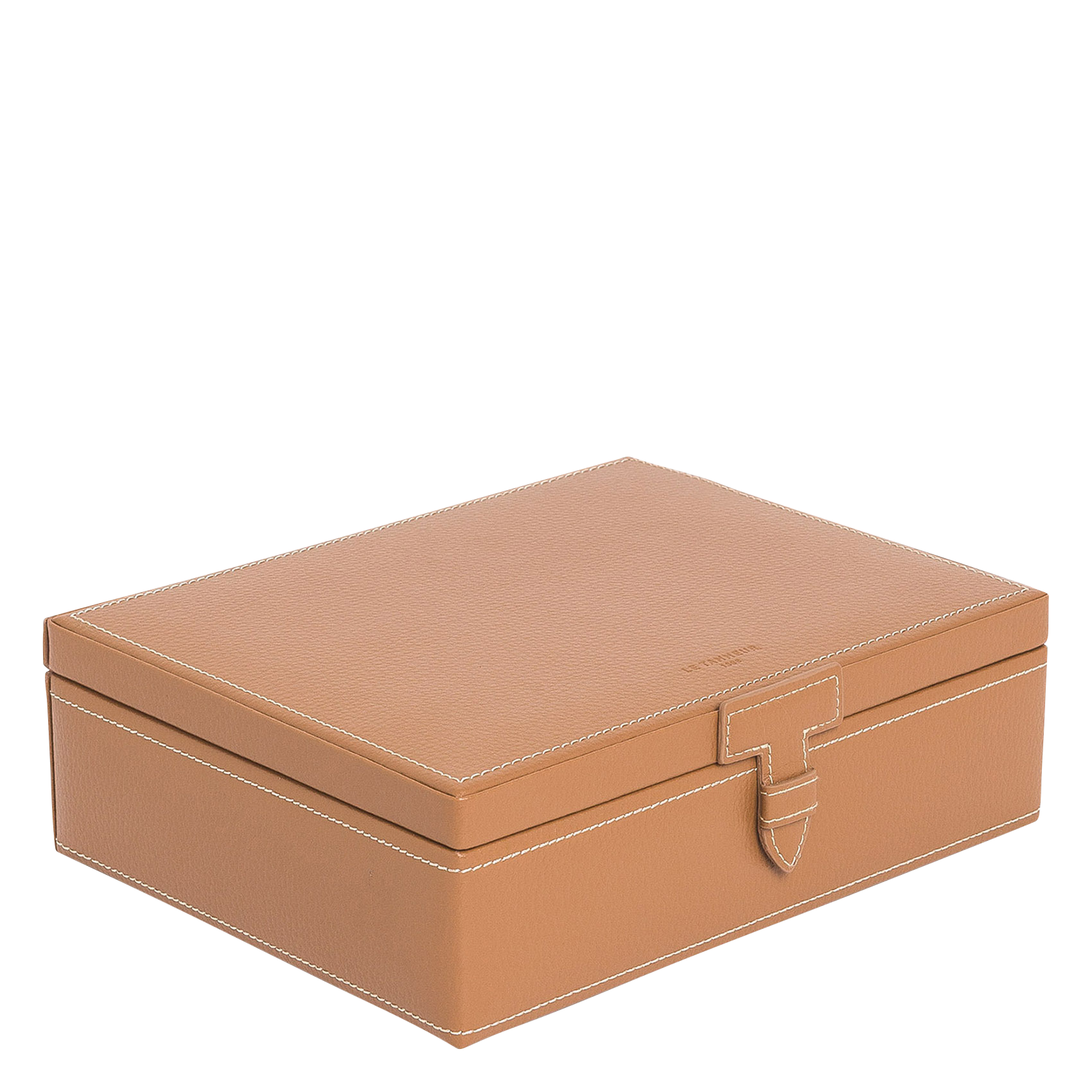 Leren horlogekistje voor 8 horloges LE TANNEUR Bruin