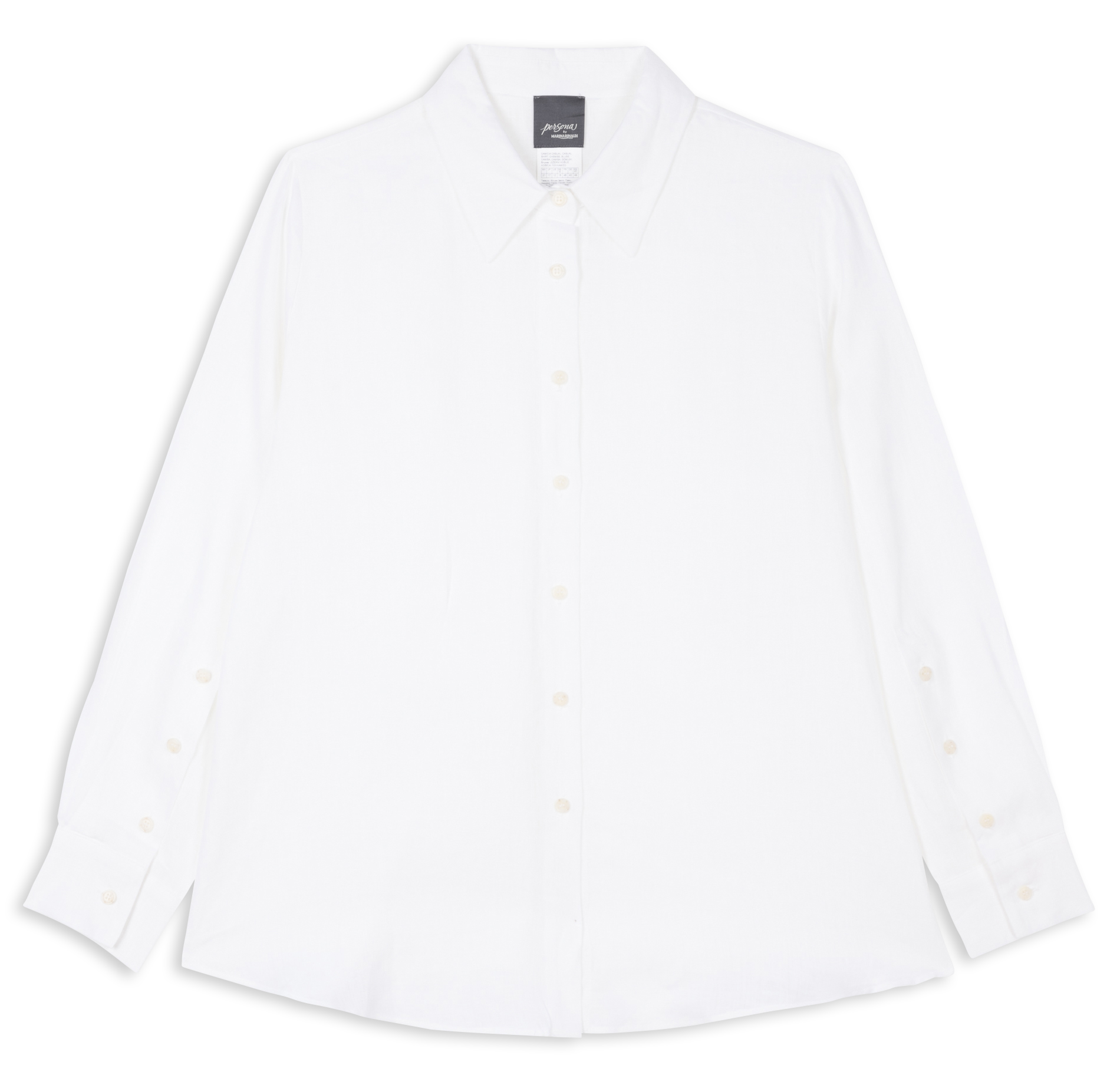 Chemise col classique en lin  PERSONA by Marina Rinaldi