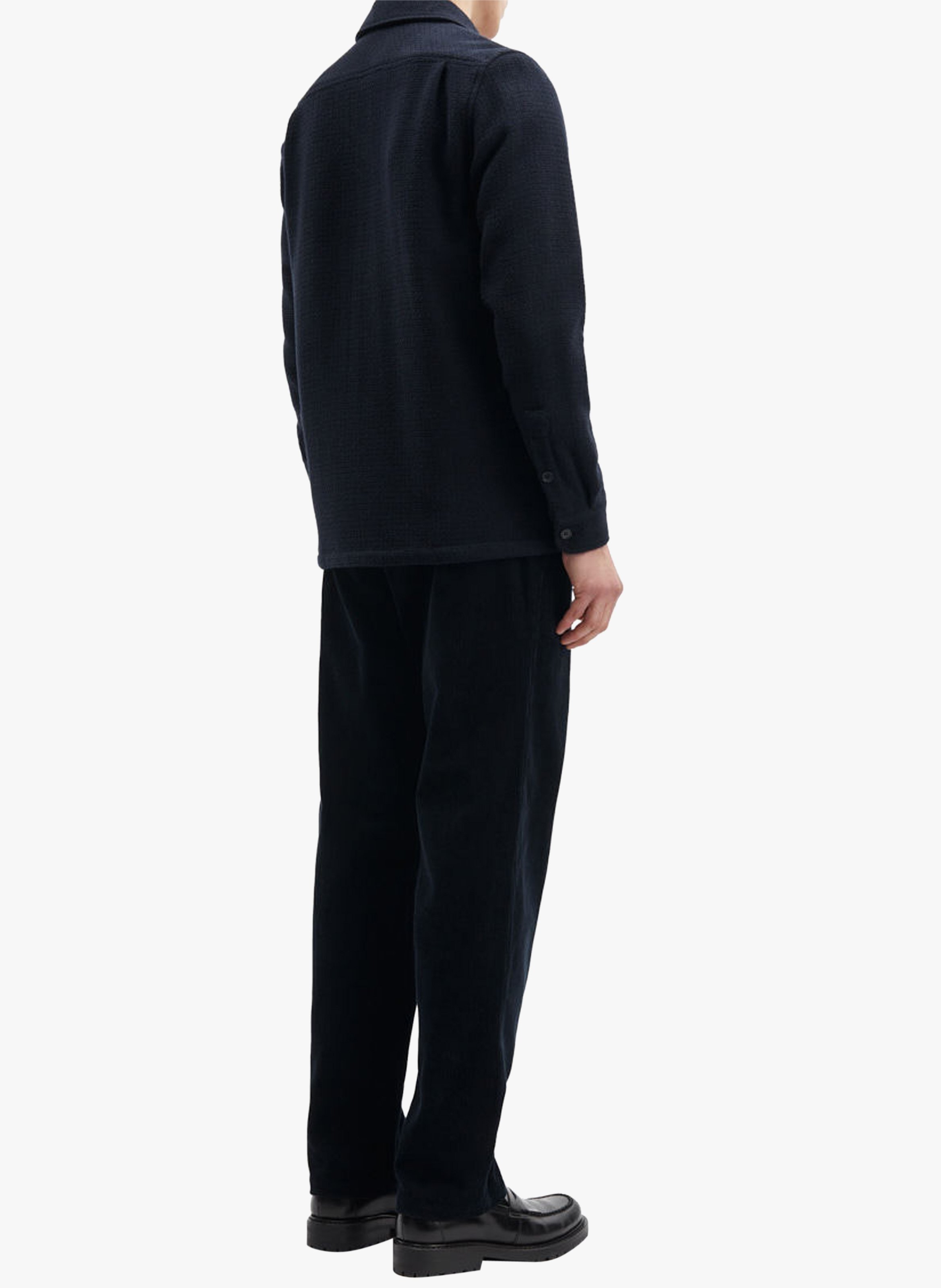 Pantalon droit en velours côtelé SAMSOE SAMSOE Bleu