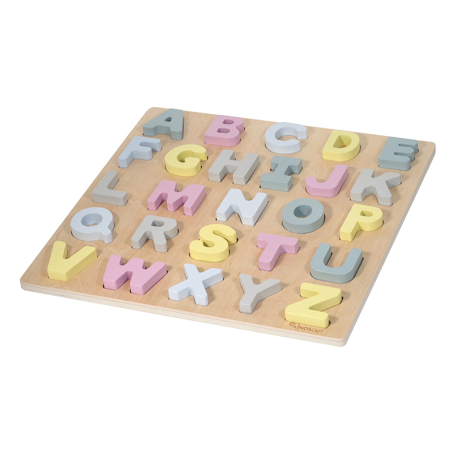 Hanna wooden alphabet puzzle KINDSGUT Pink