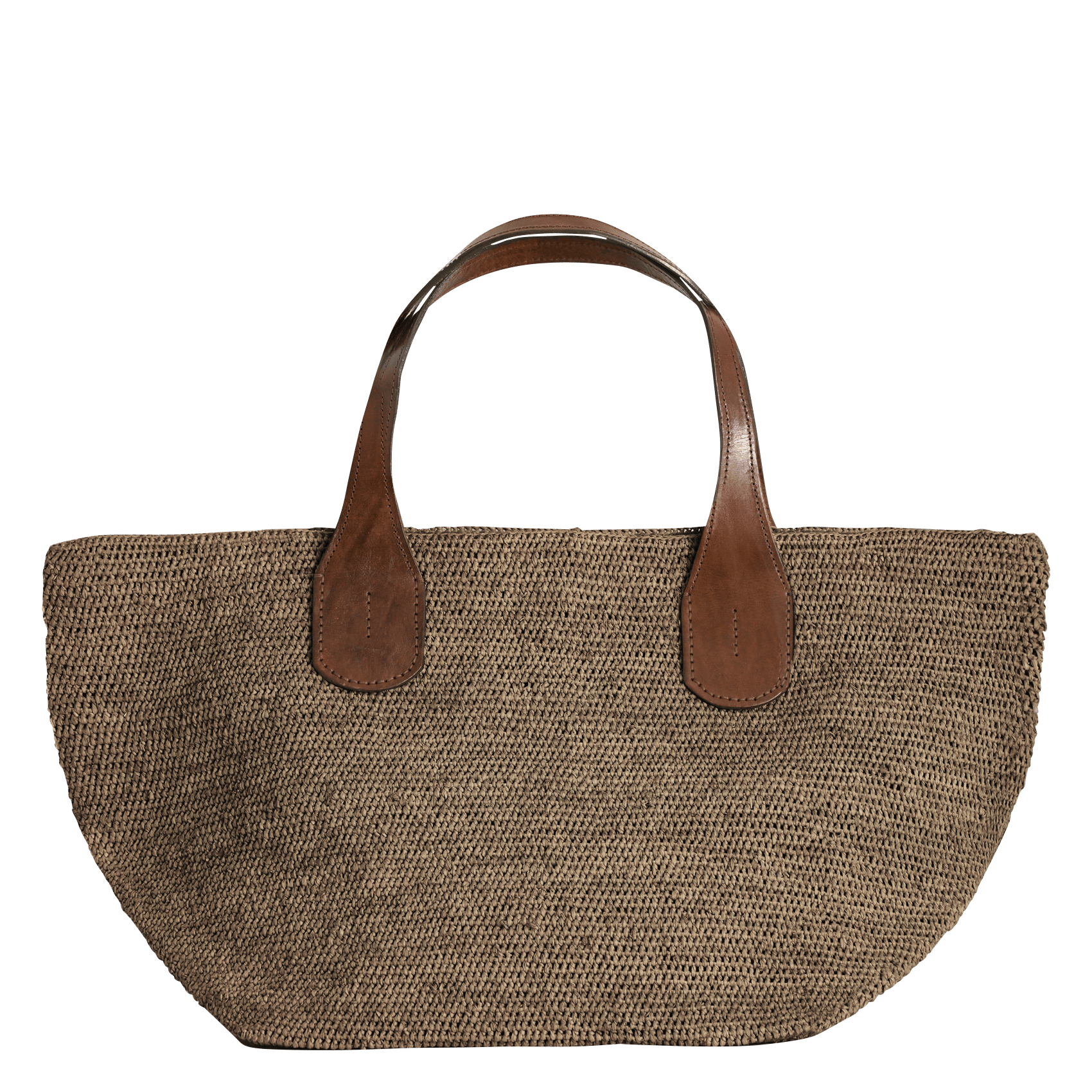 Sac cabas en raphia IBELIV Marron